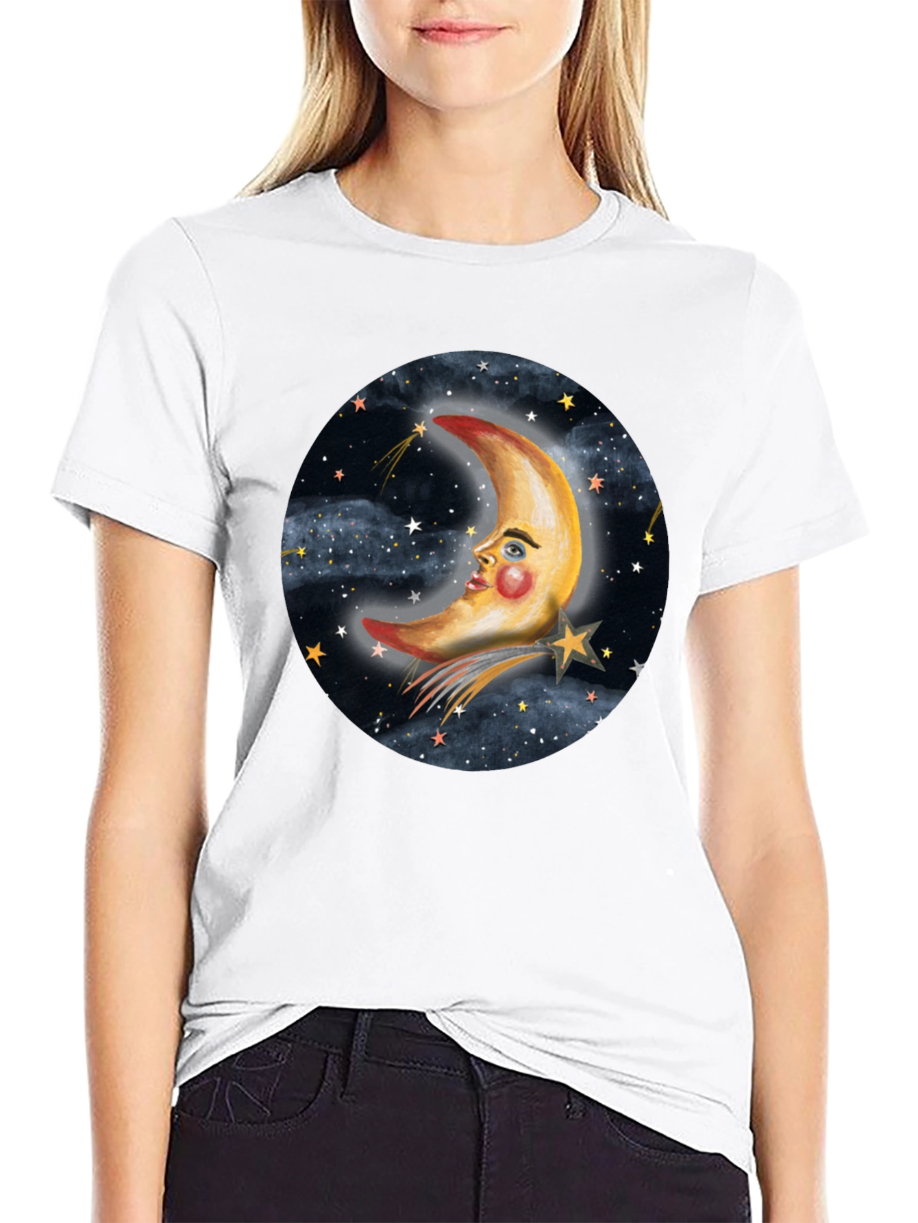 Dreamy Moon & Stars Graphic Tee