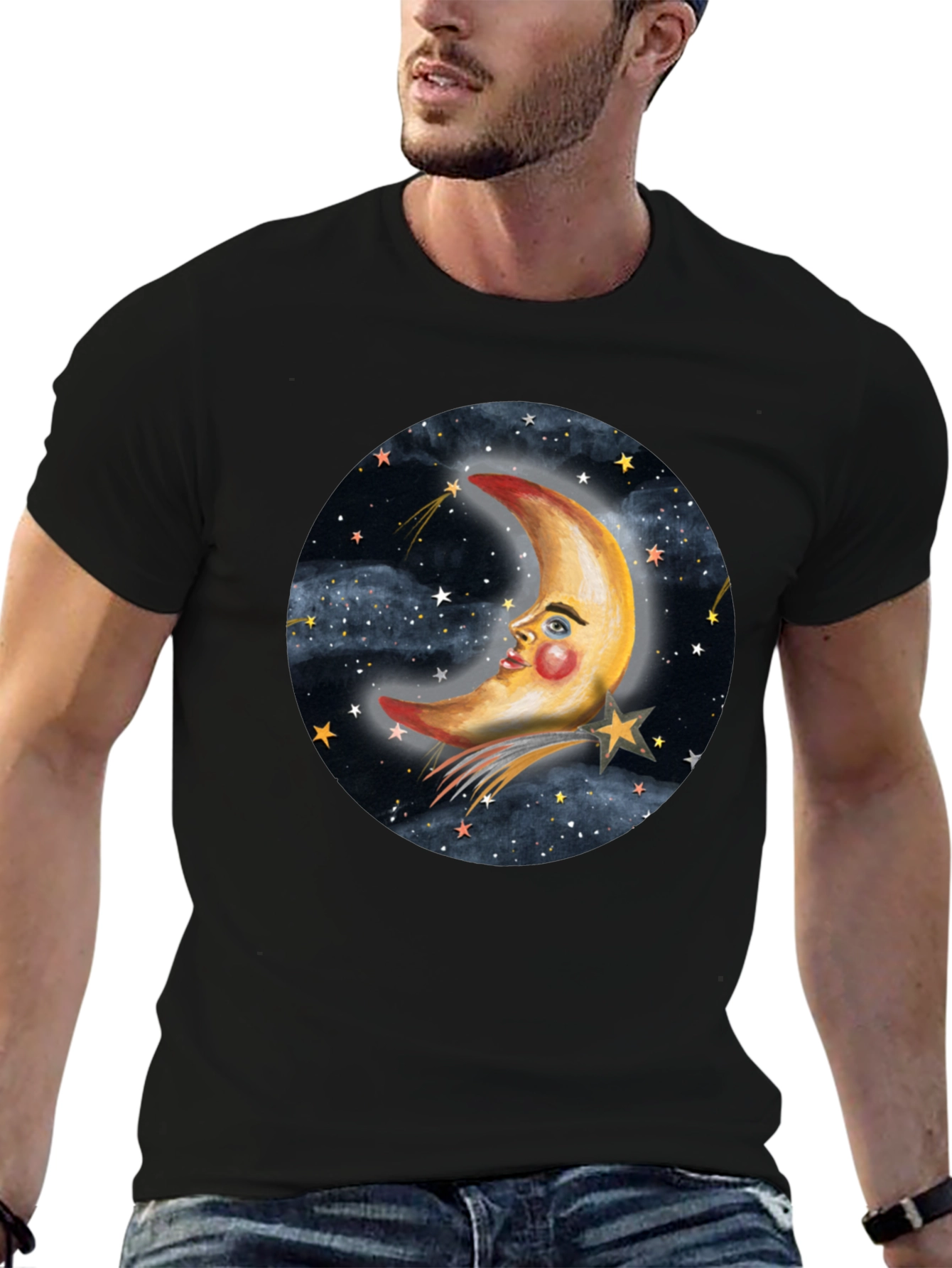 Dreamy Moon & Stars Graphic Tee