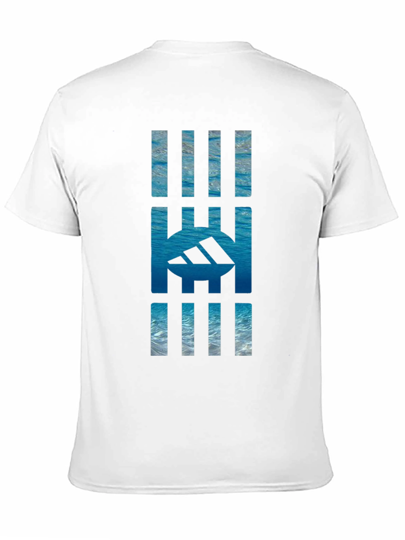 Abstract Sea Graphic Tee - Black