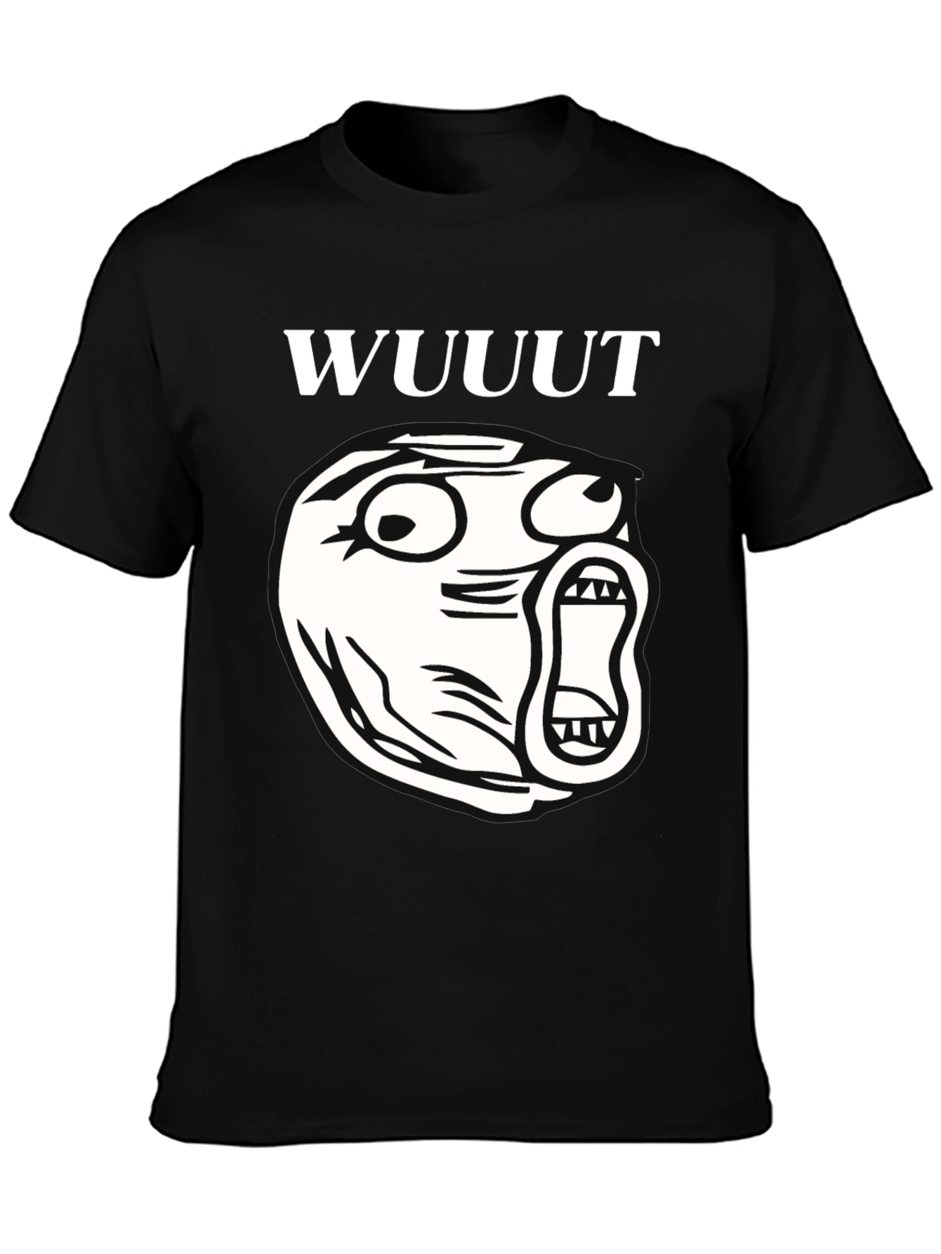 WUUUT Meme Black Graphic Tee