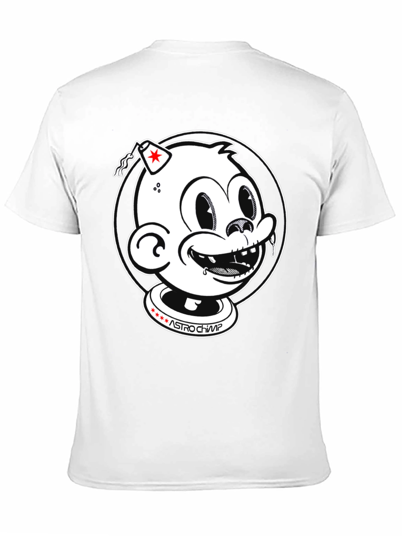 Astro Chimp Graphic T-Shirt - Bold Black Tee