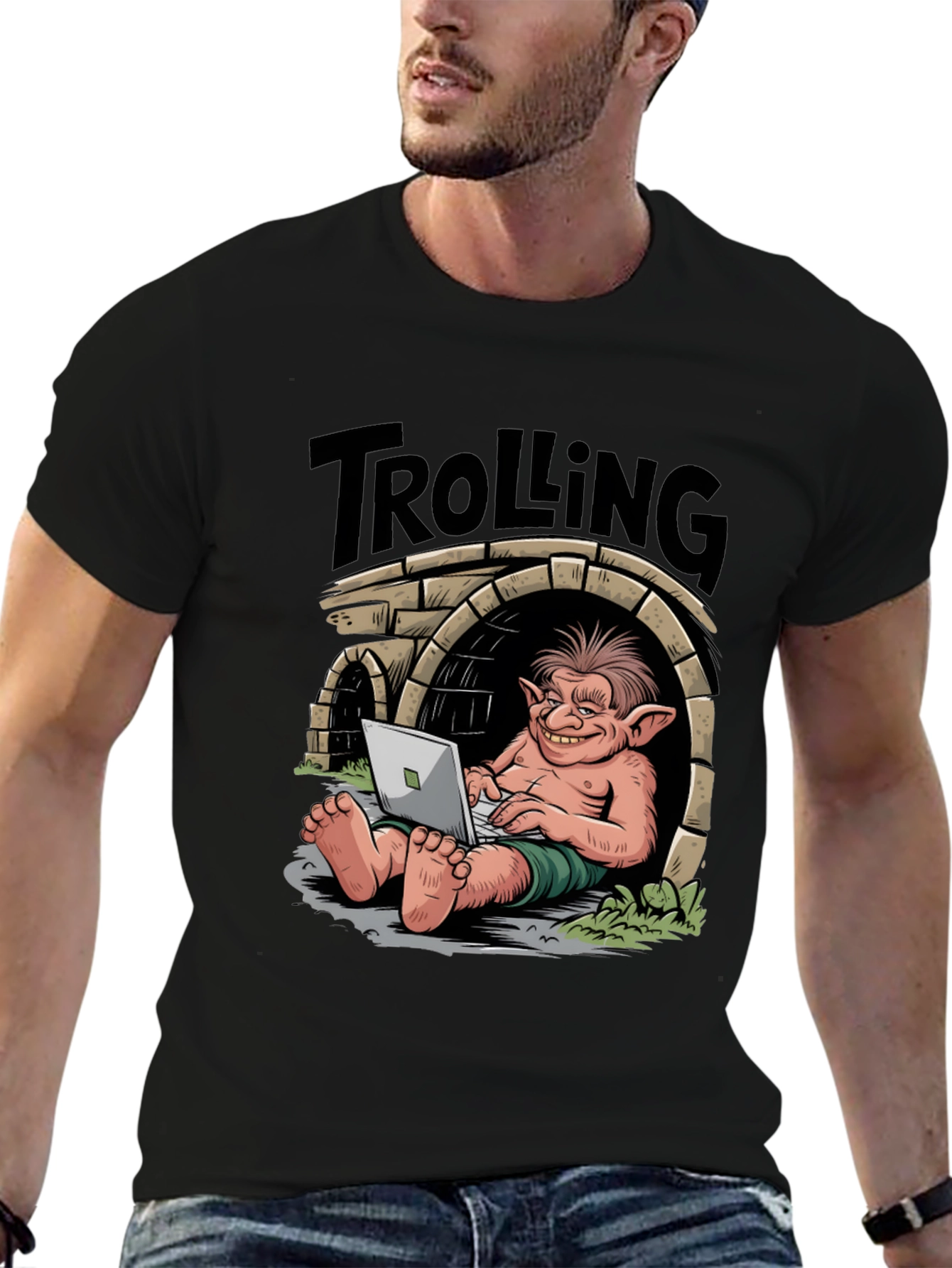 Trolling Troll T-Shirt - Funny Geek Tee