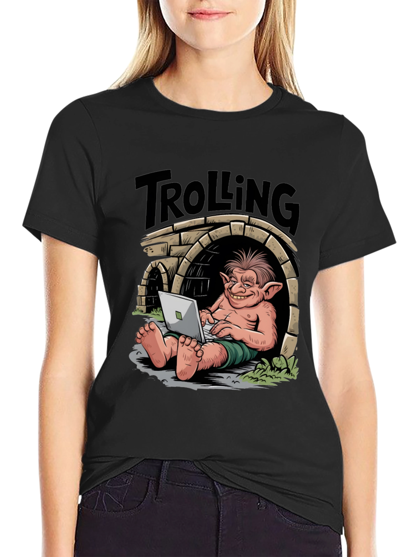 Trolling Troll T-Shirt - Funny Geek Tee
