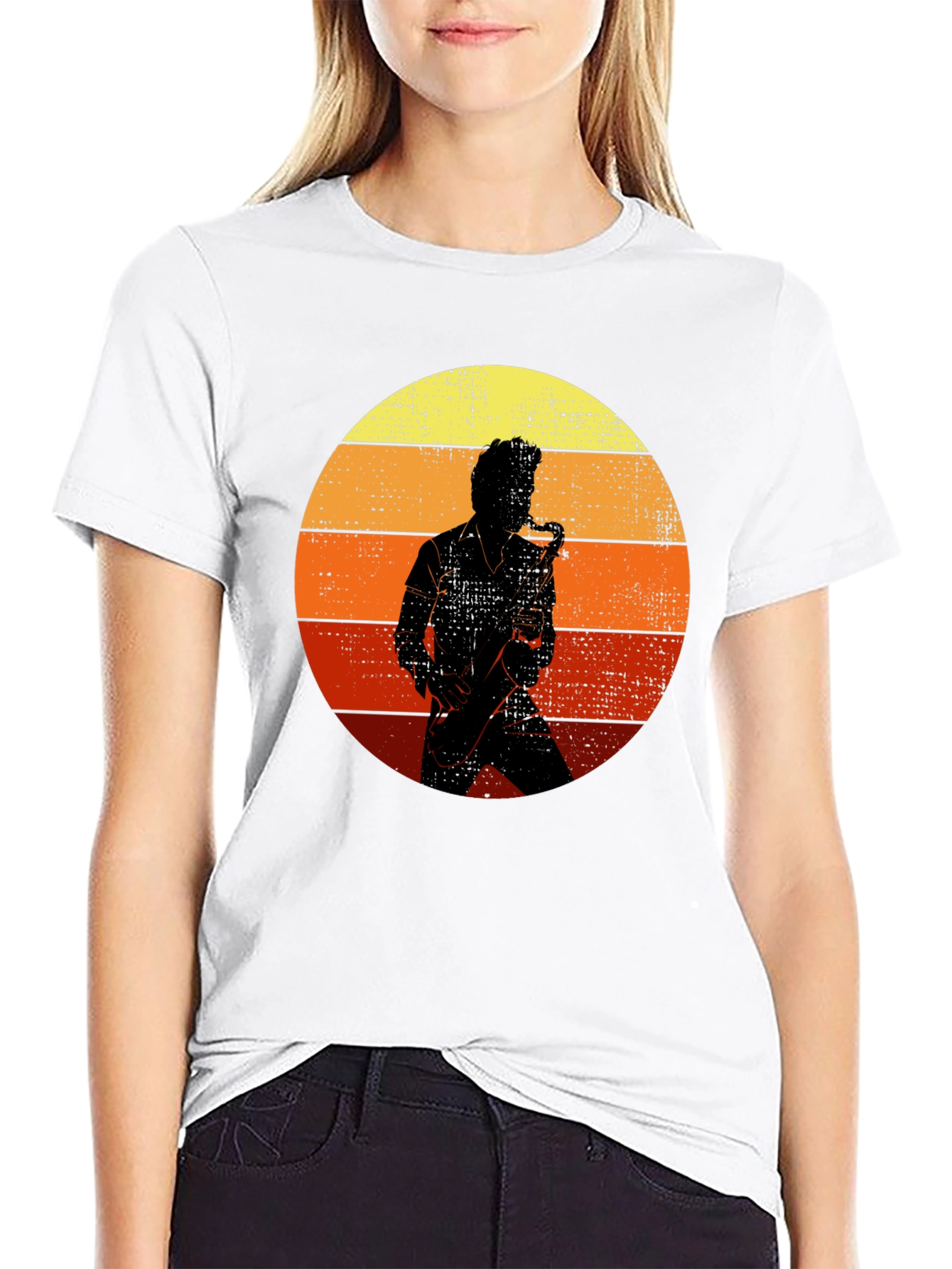 Retro Saxophone Player T-Shirt