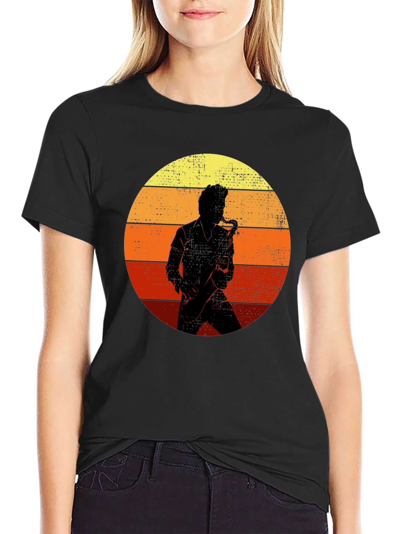 Retro Saxophone Player T-Shirt
