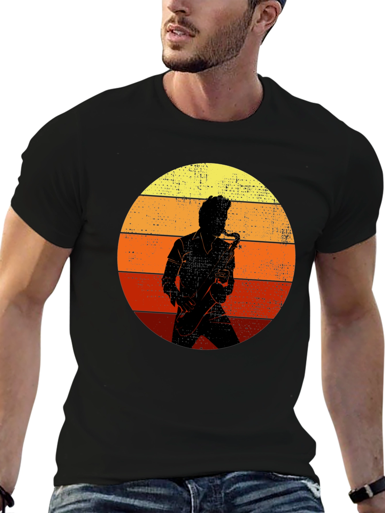 Retro Saxophone Player T-Shirt