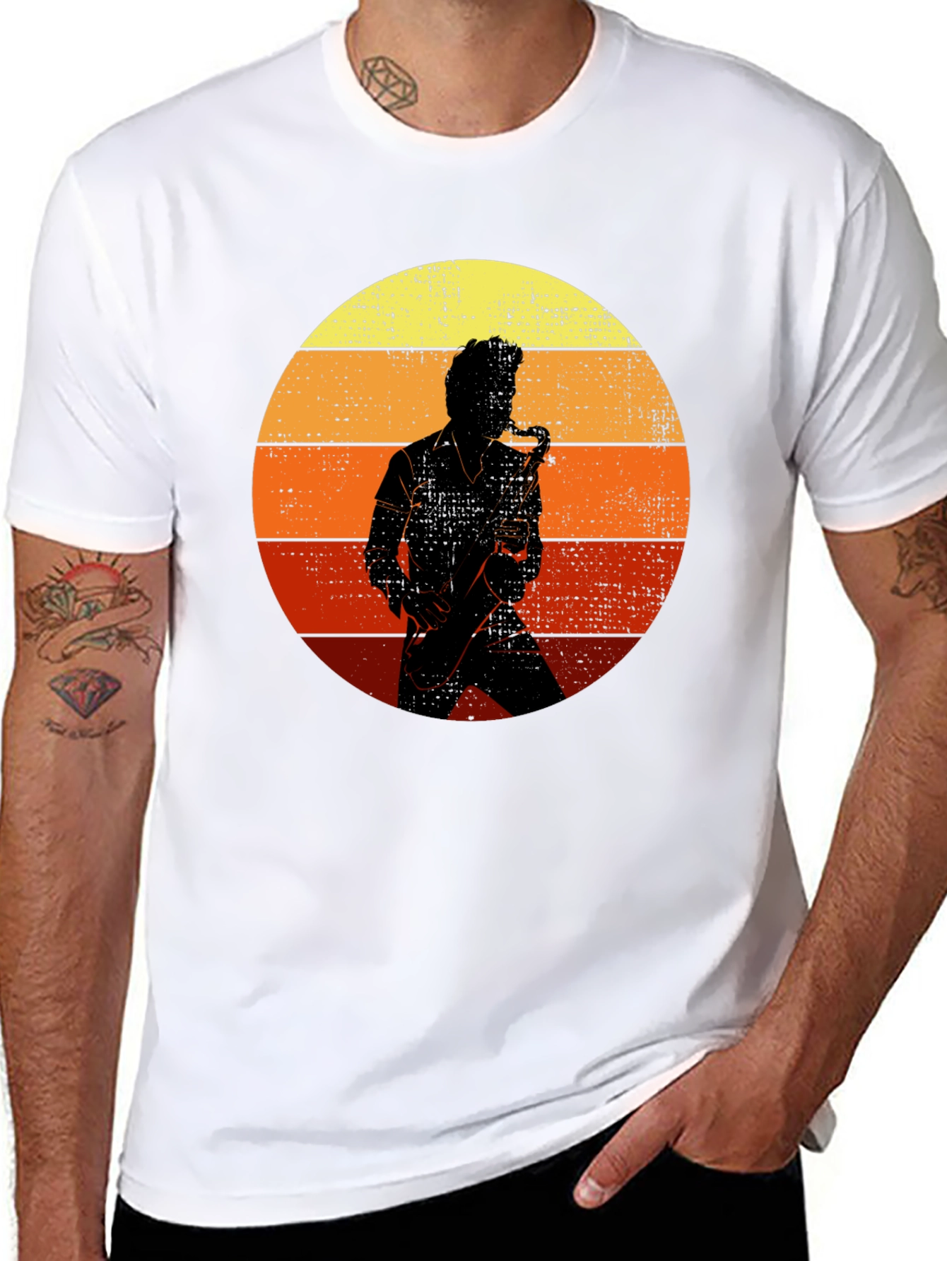 Retro Saxophone Player T-Shirt