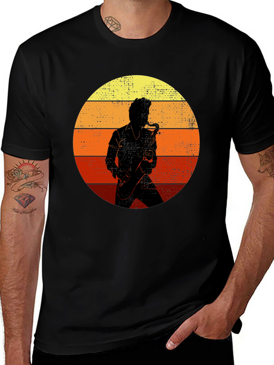 Retro Saxophone Player T-Shirt