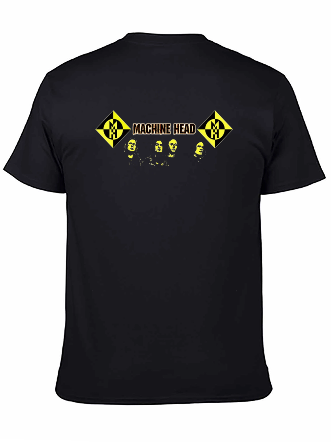 Machine Head Band Graphic Black T-Shirt