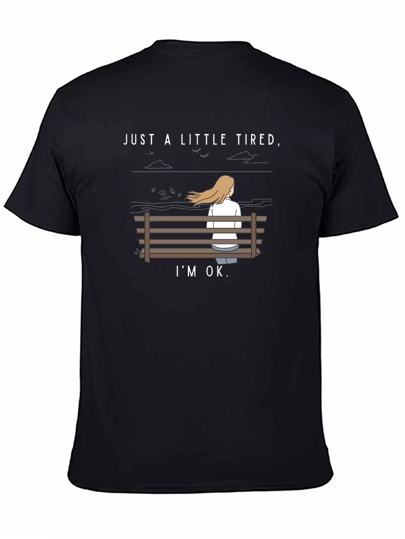 Just A Little Tired Black T-Shirt