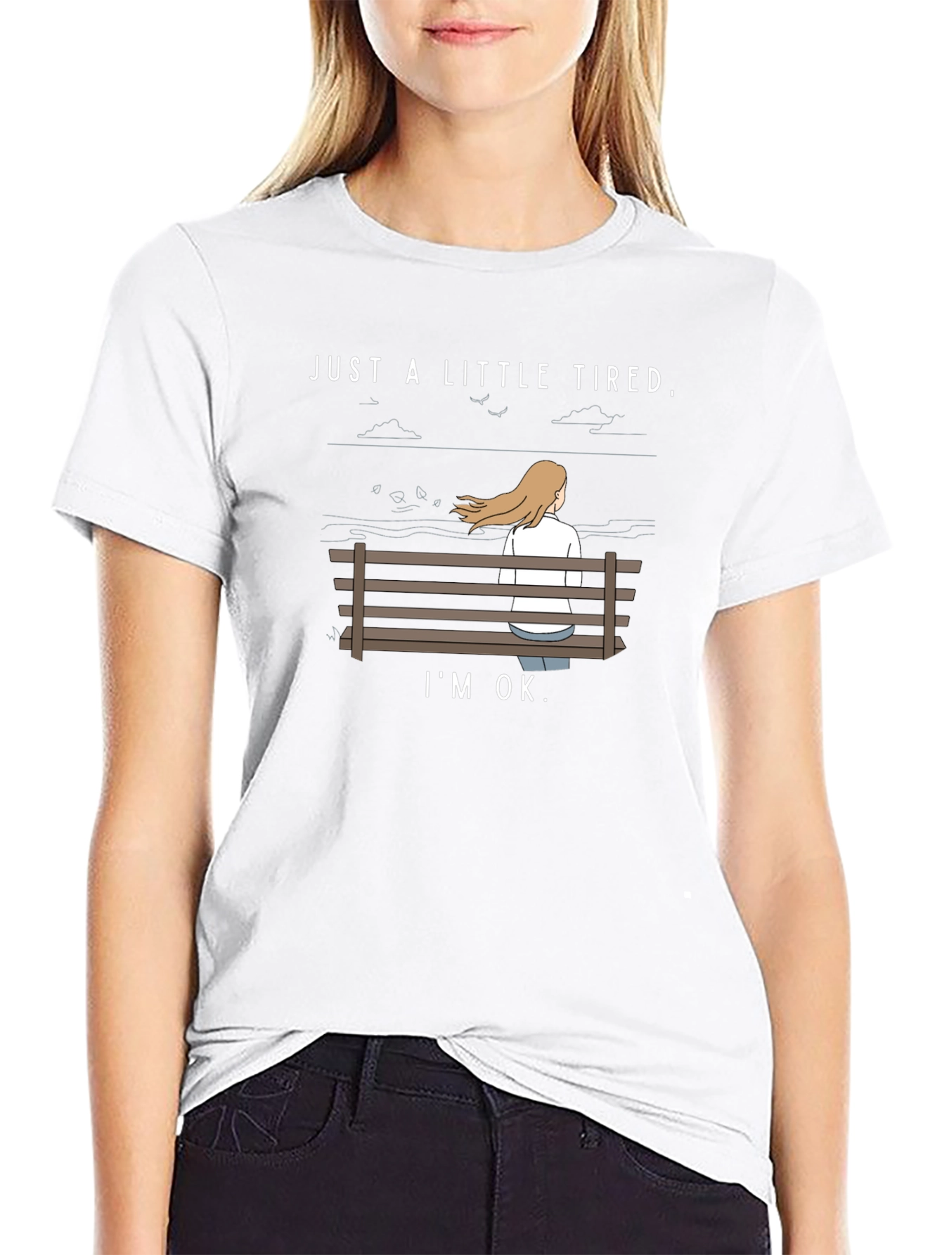 Just A Little Tired Black T-Shirt