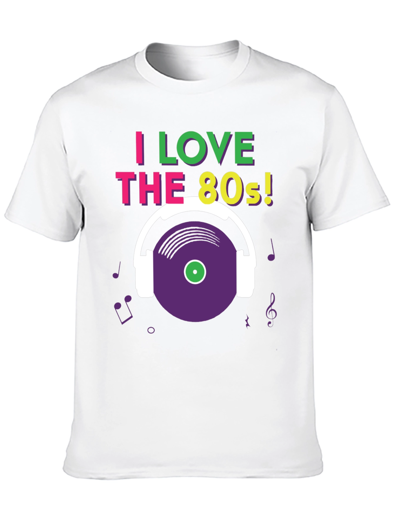 I Love the 80s T-Shirt Retro Music Graphic Tee