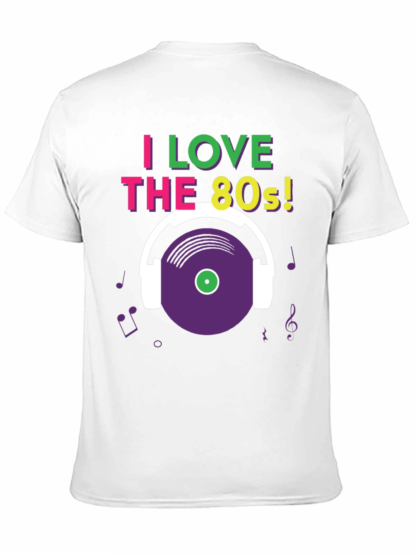 I Love the 80s T-Shirt Retro Music Graphic Tee