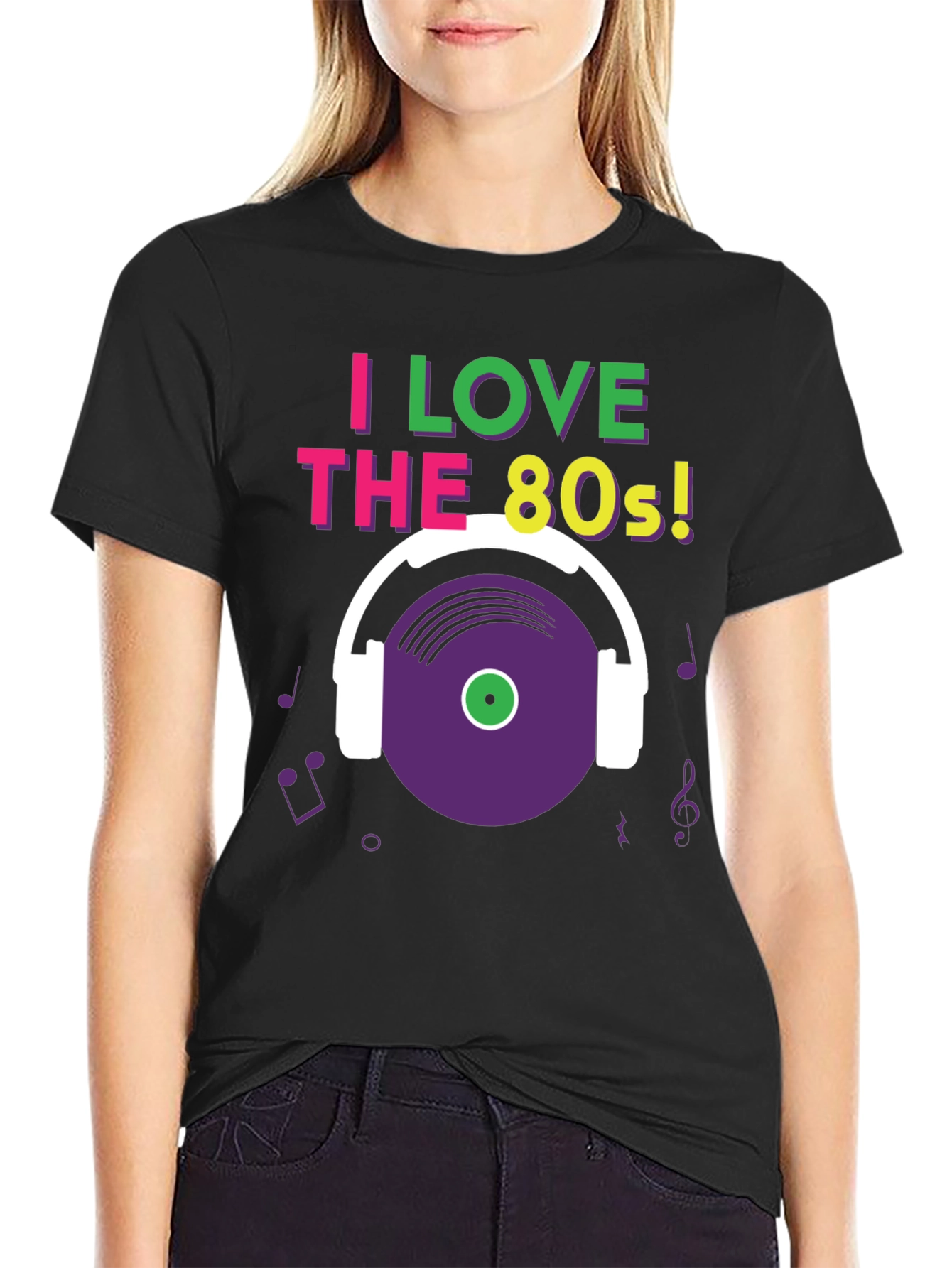 I Love the 80s T-Shirt Retro Music Graphic Tee