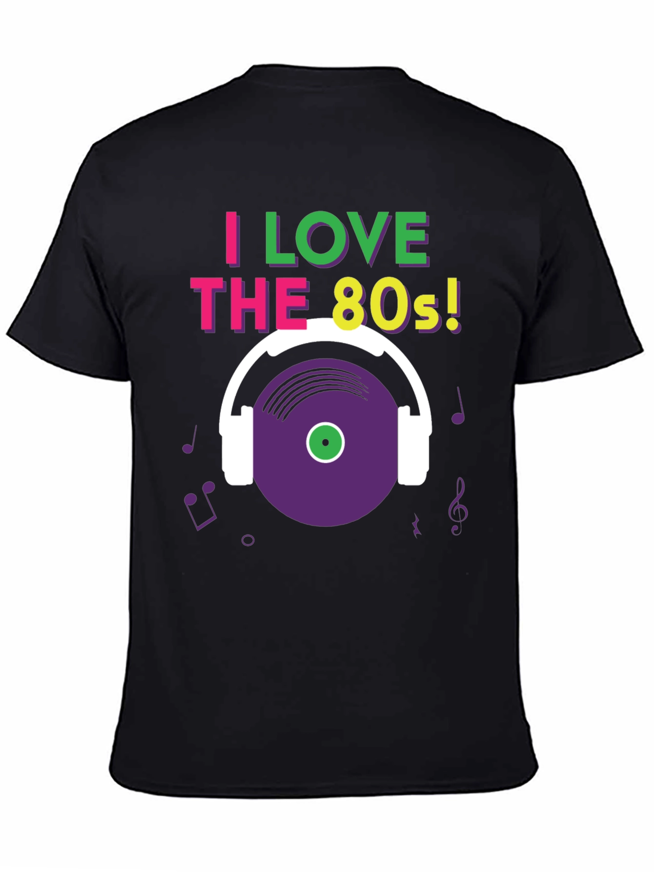 I Love the 80s T-Shirt Retro Music Graphic Tee