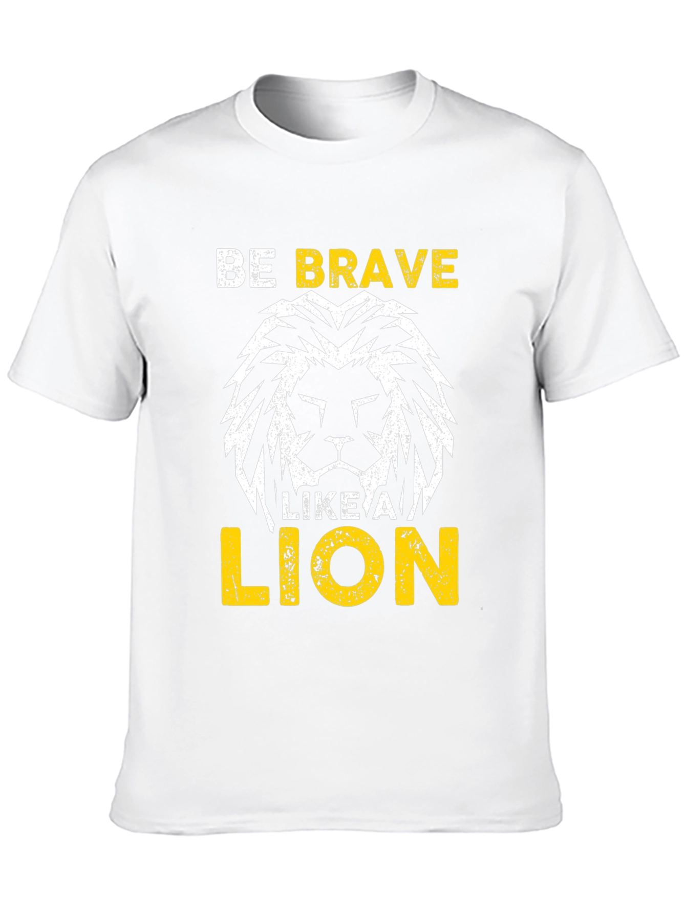 Be Brave Like A Lion Graphic Tee - Black
