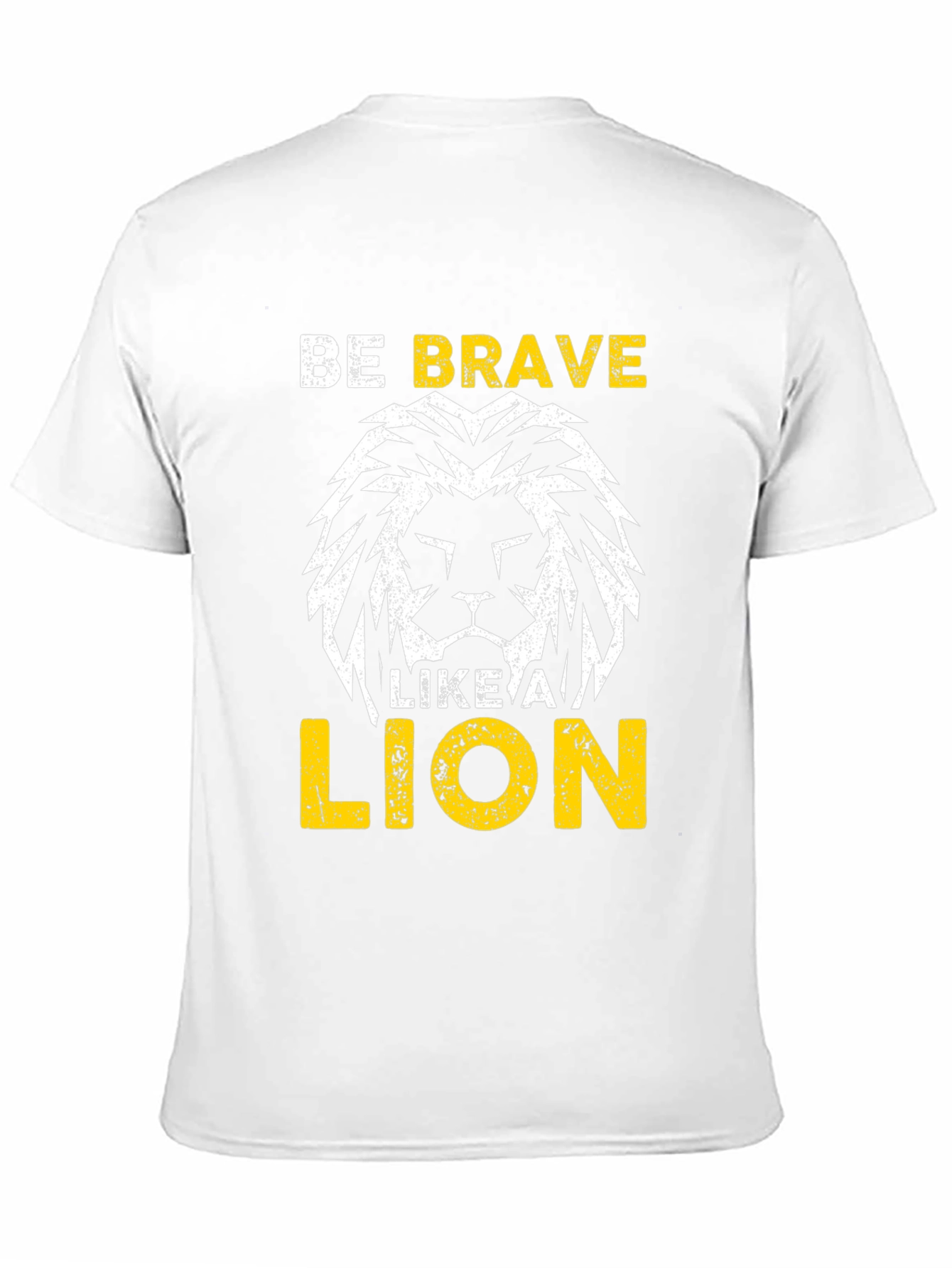 Be Brave Like A Lion Graphic Tee - Black