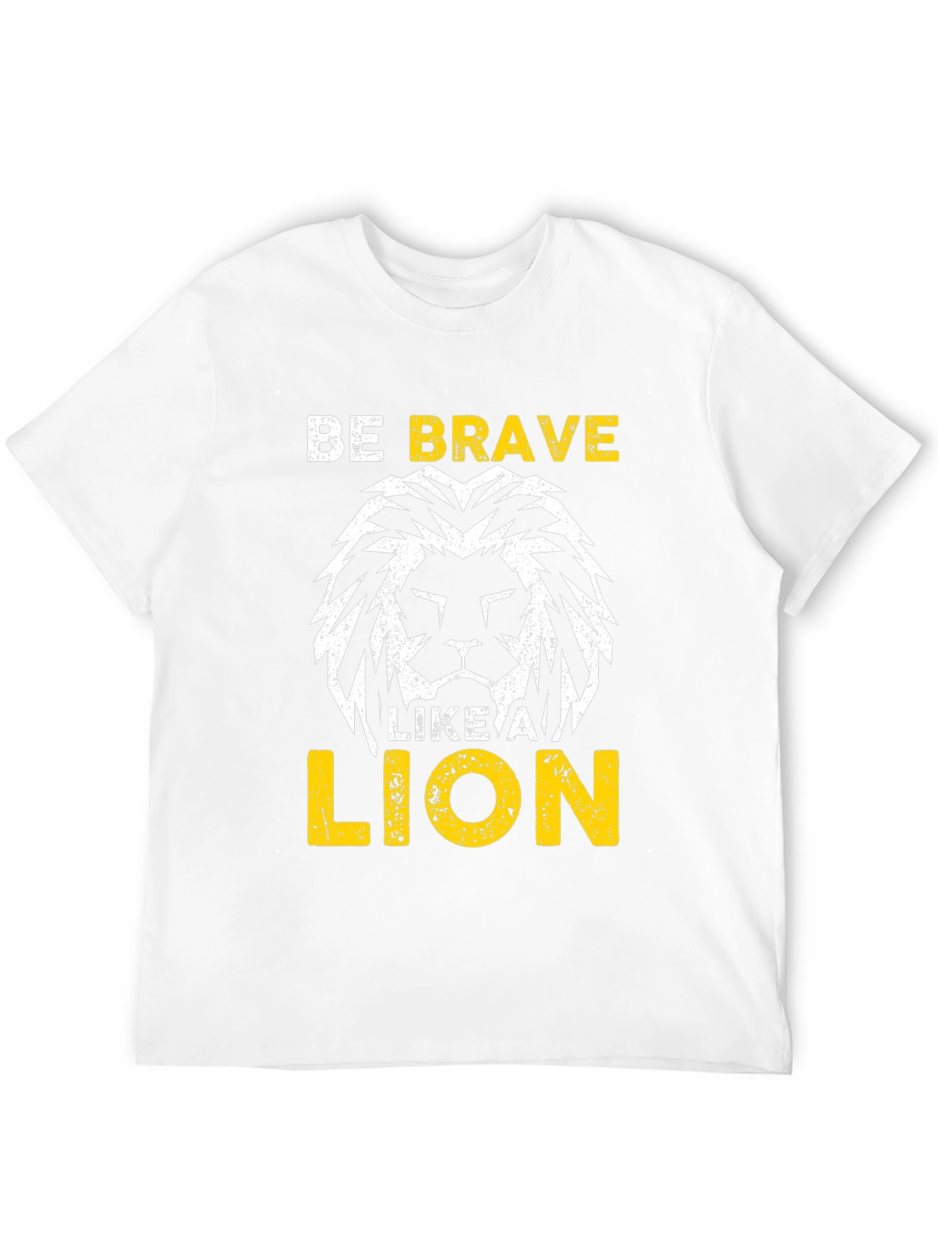 Be Brave Like A Lion Graphic Tee - Black