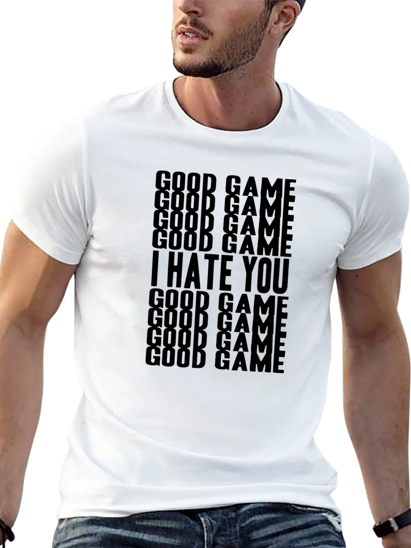 Good Game I Hate You Black T-Shirt