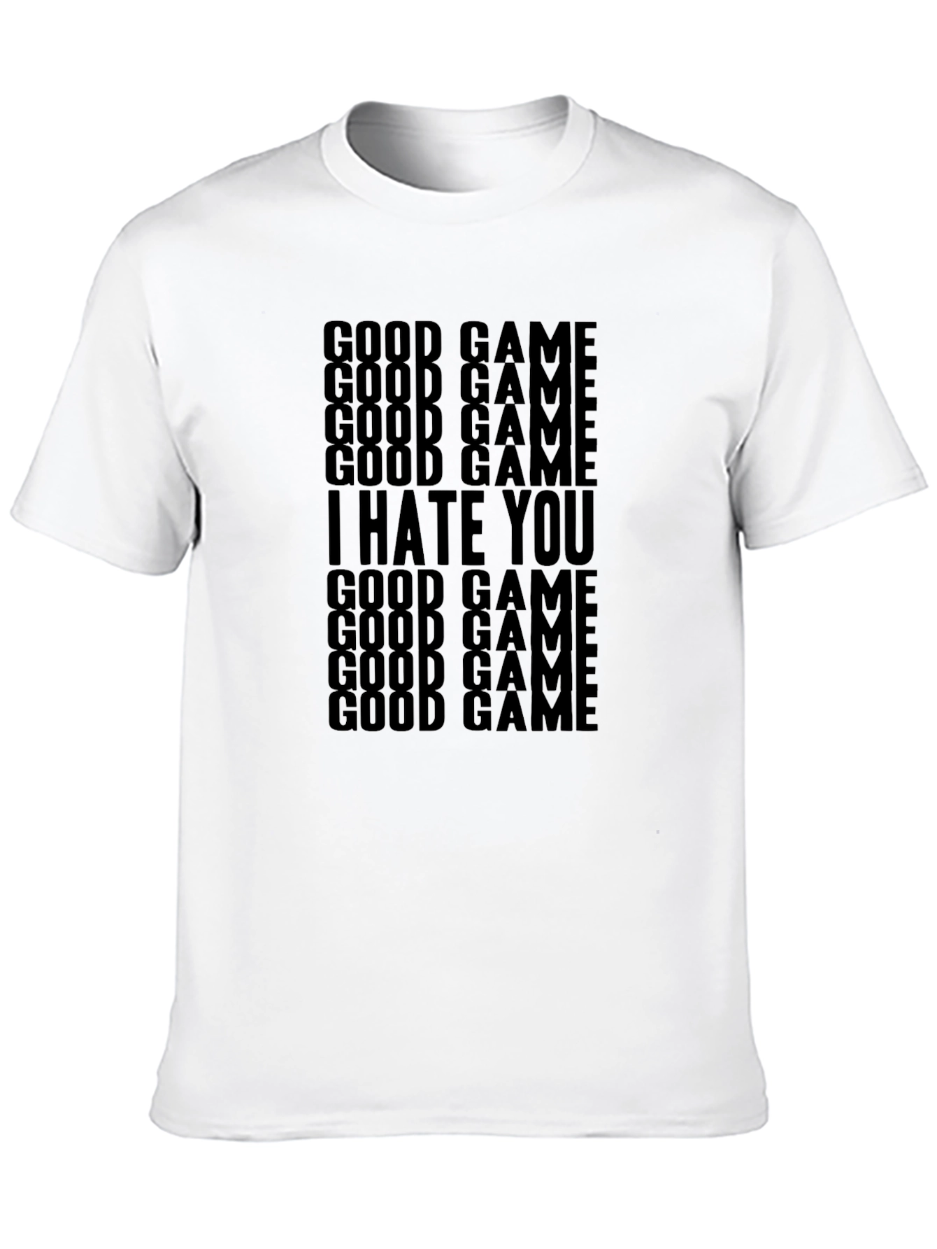 Good Game I Hate You Black T-Shirt