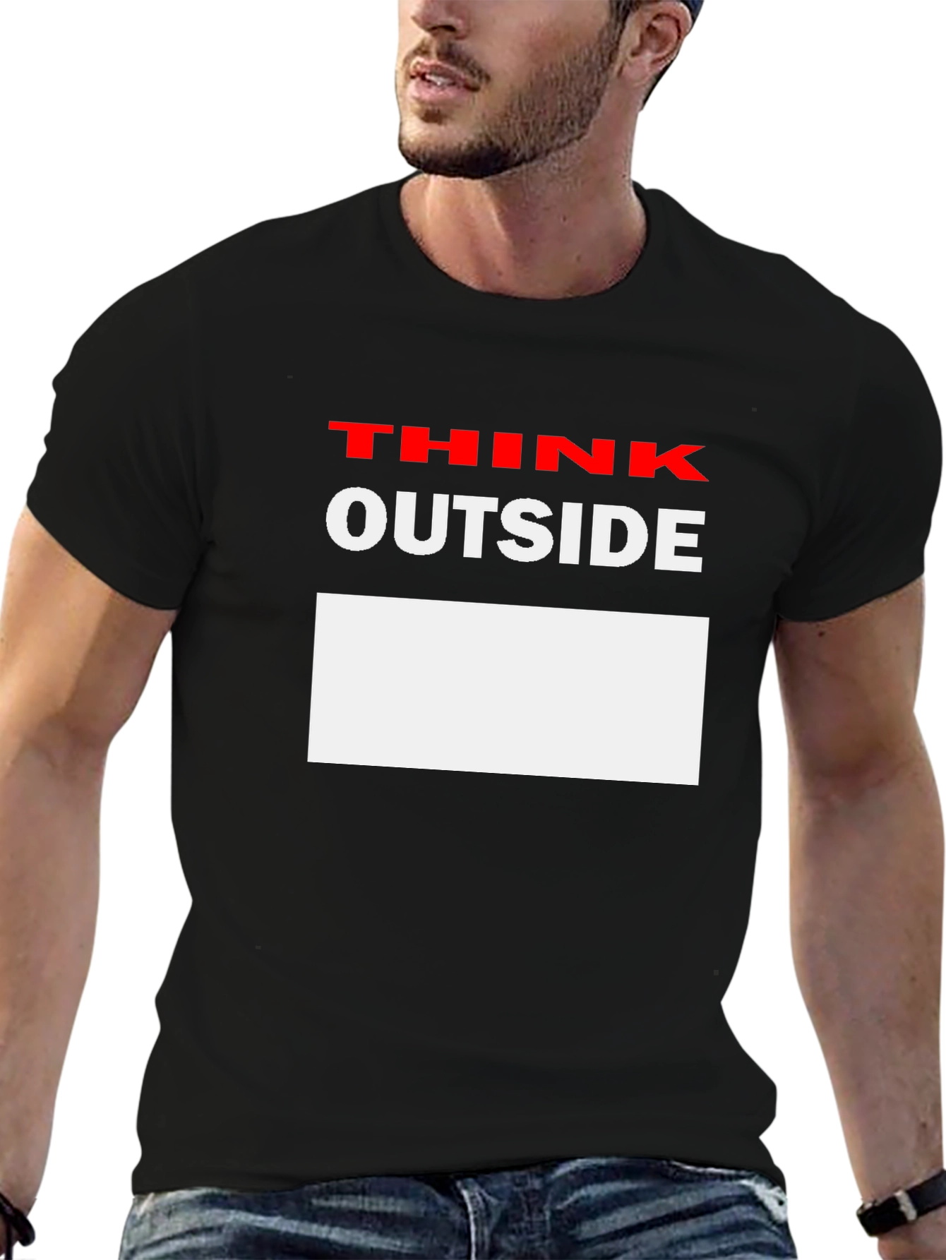 Think Outside the Box Black T-Shirt
