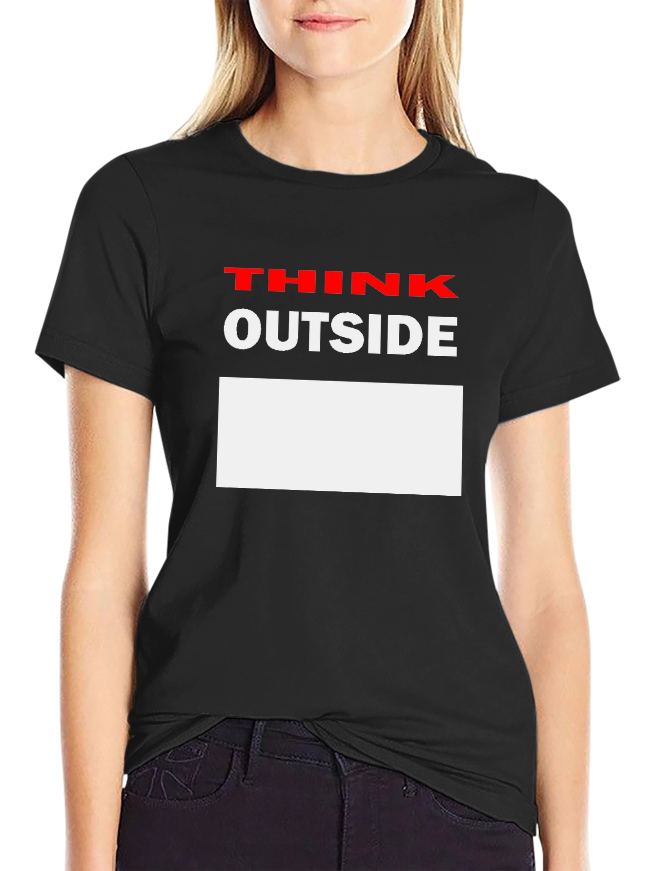 Think Outside the Box Black T-Shirt