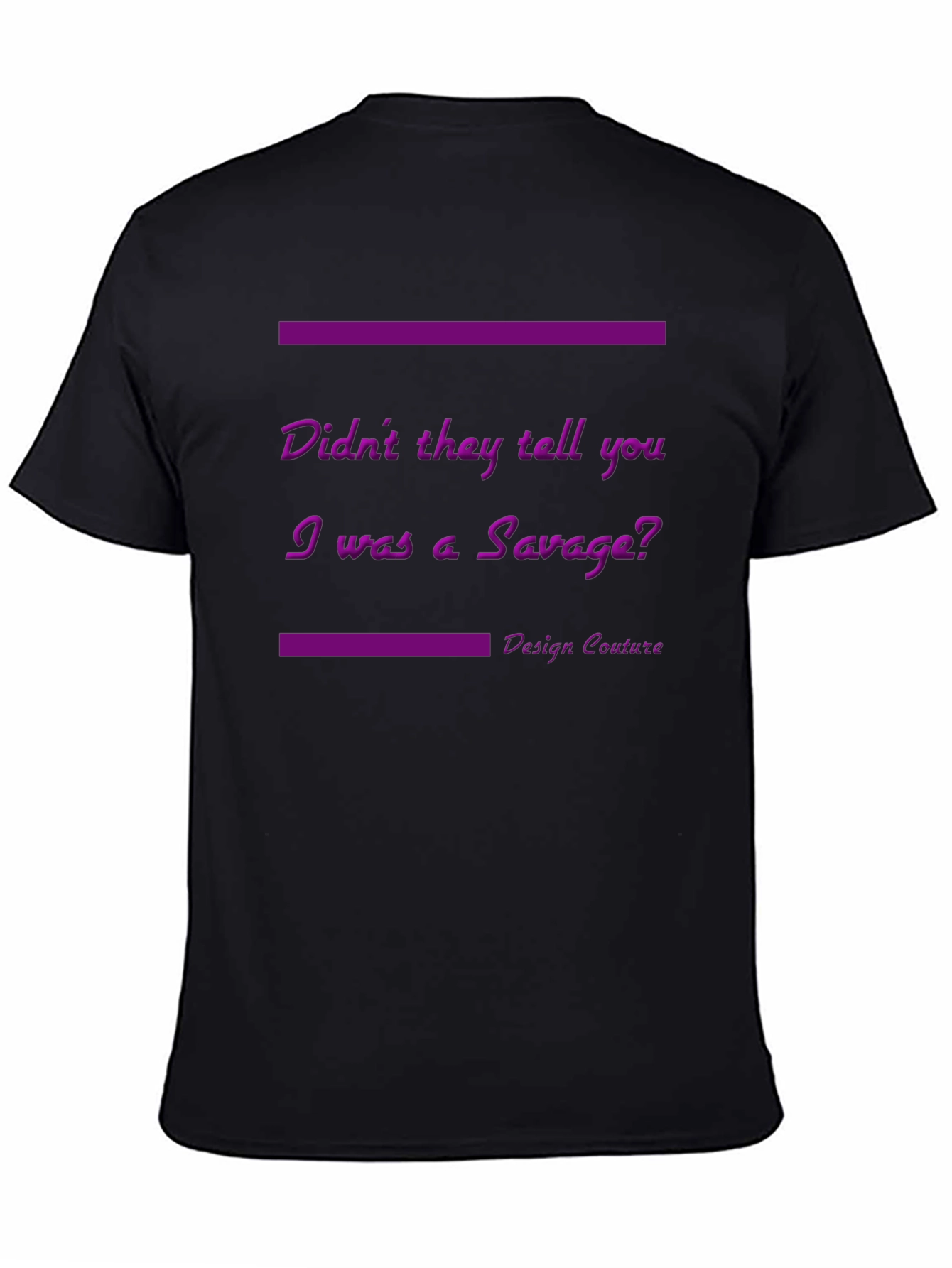 Savage Graphic Tee - Unisex Black T-Shirt