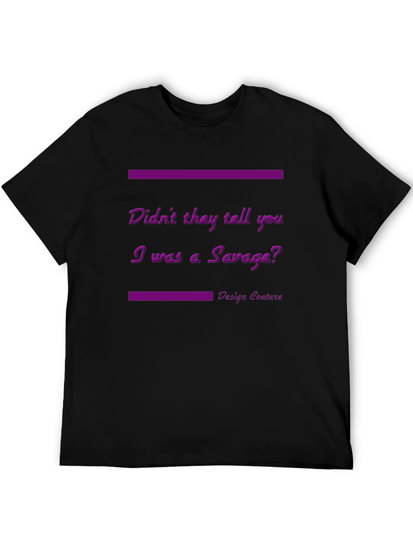 Savage Graphic Tee - Unisex Black T-Shirt