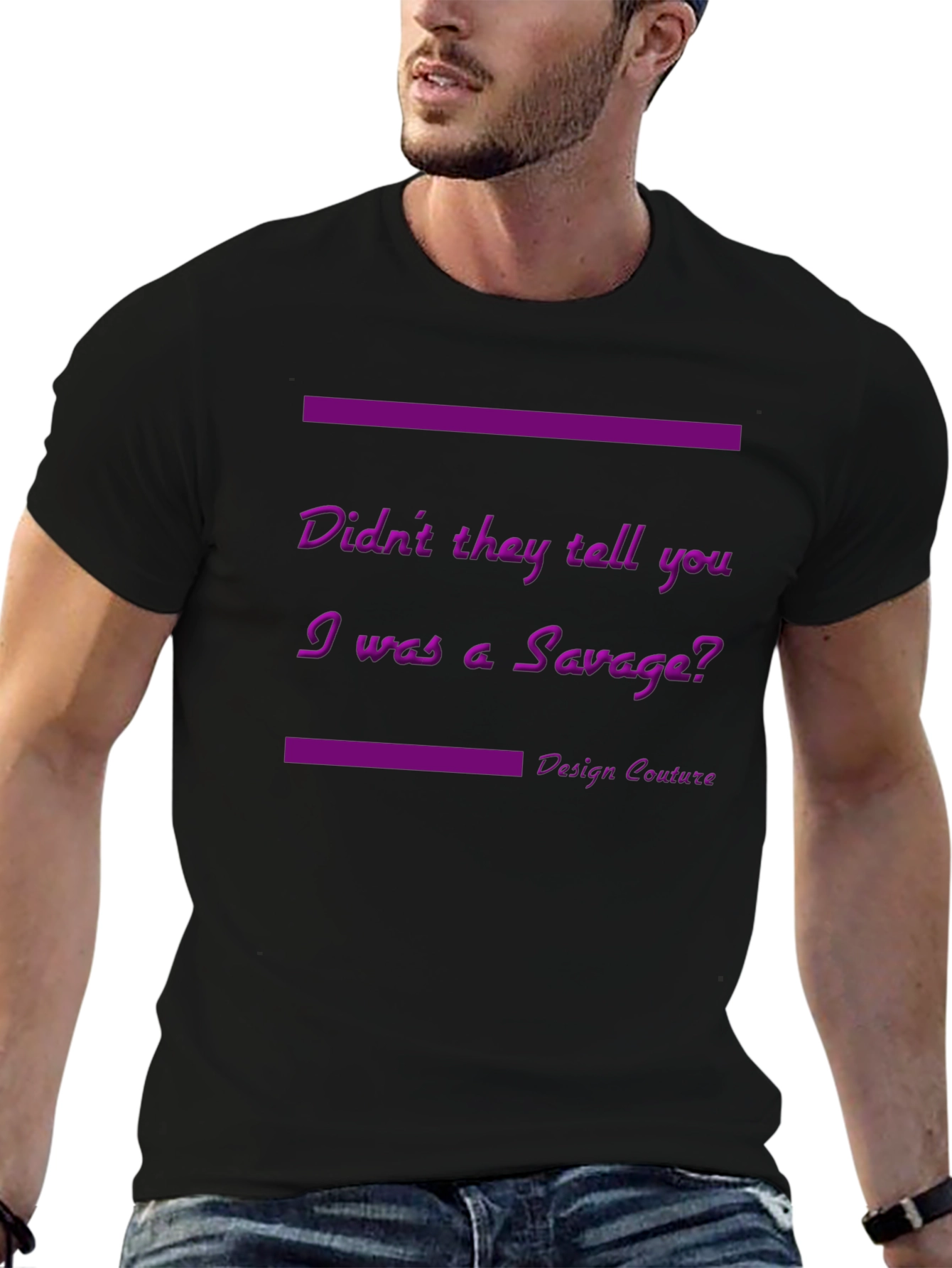 Savage Graphic Tee - Unisex Black T-Shirt