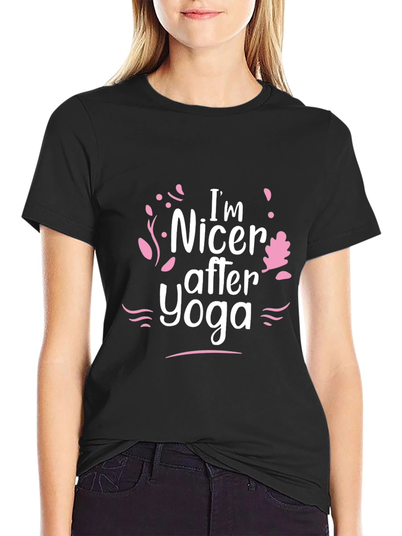 Im Nicer After Yoga Black T-Shirt