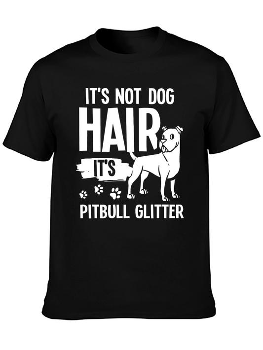 Pitbull Glitter Graphic T-Shirt - Dog Lover Tee