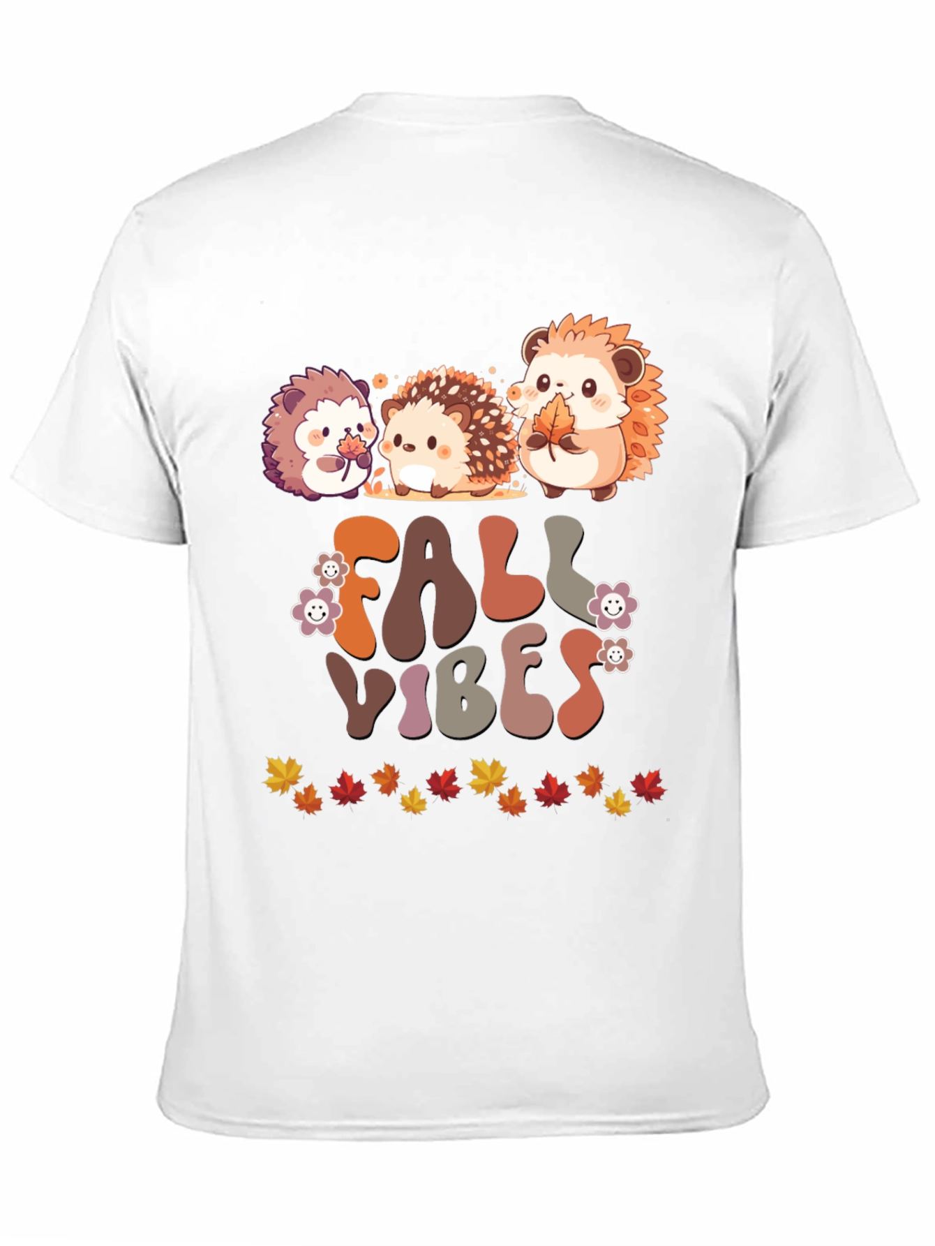 Fall Vibes Hedgehog Graphic T-Shirt