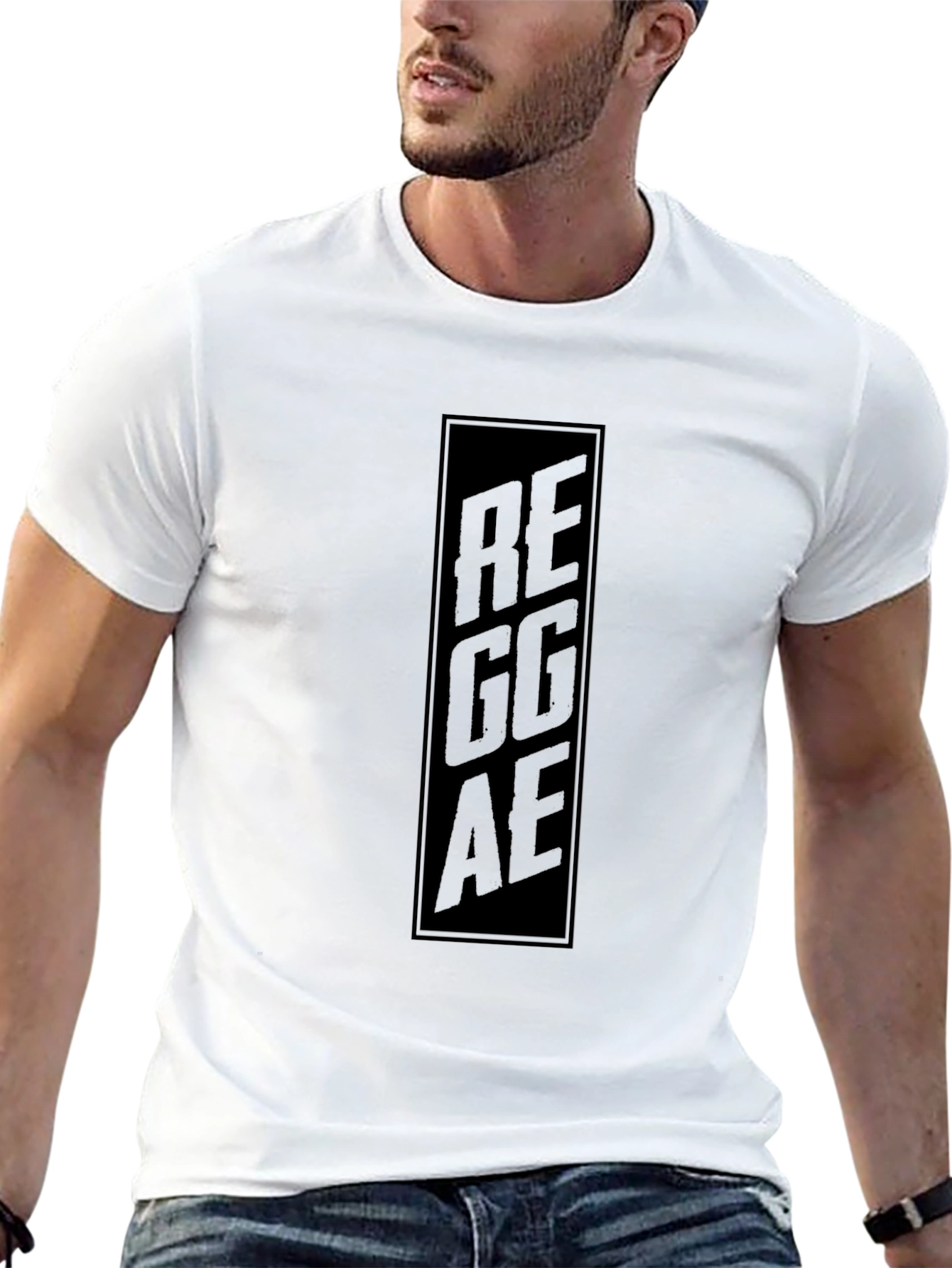 Black Reggae Graphic Tee - Stylish Mens T-Shirt