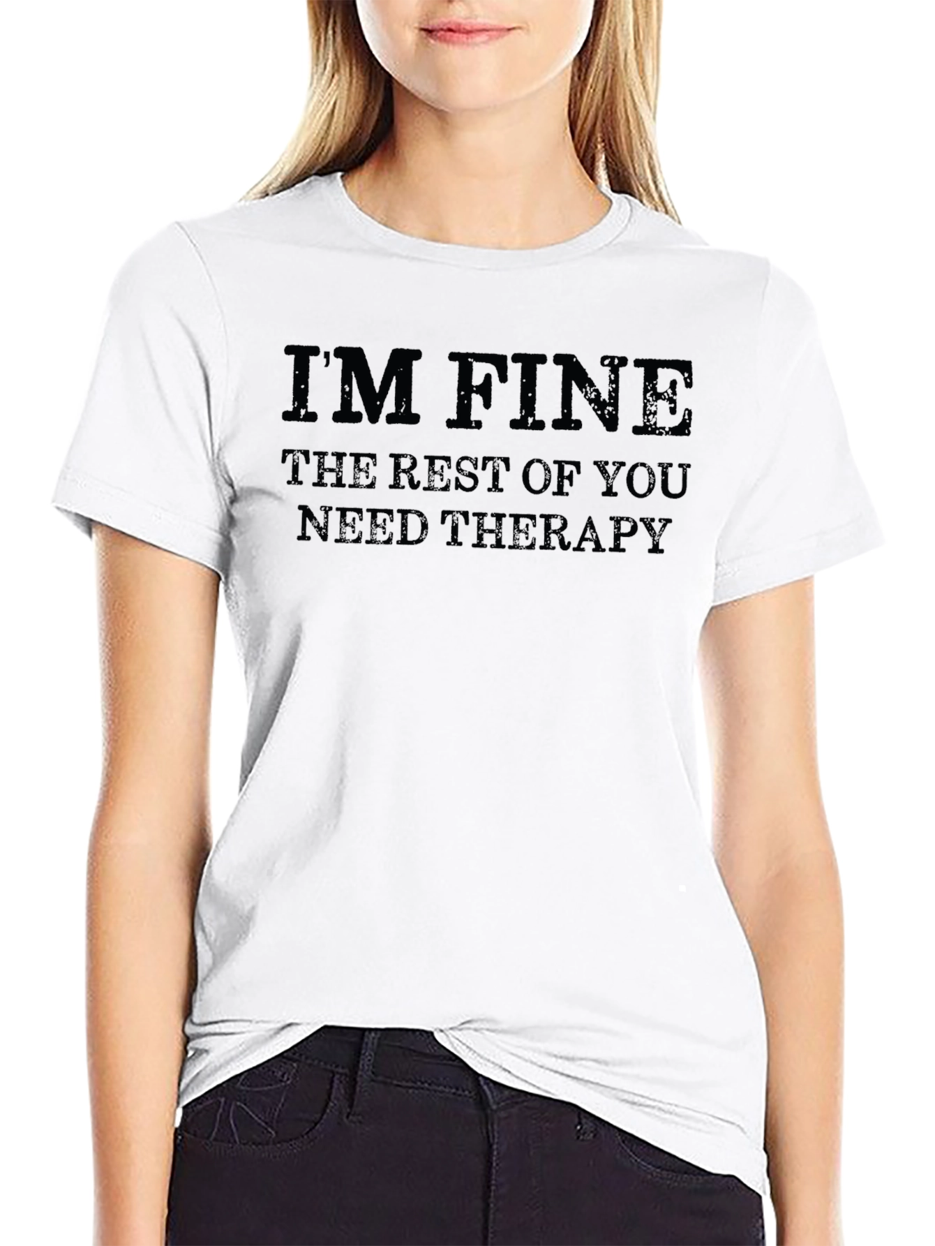 Im Fine Therapy T-Shirt - Unisex Cotton Tee