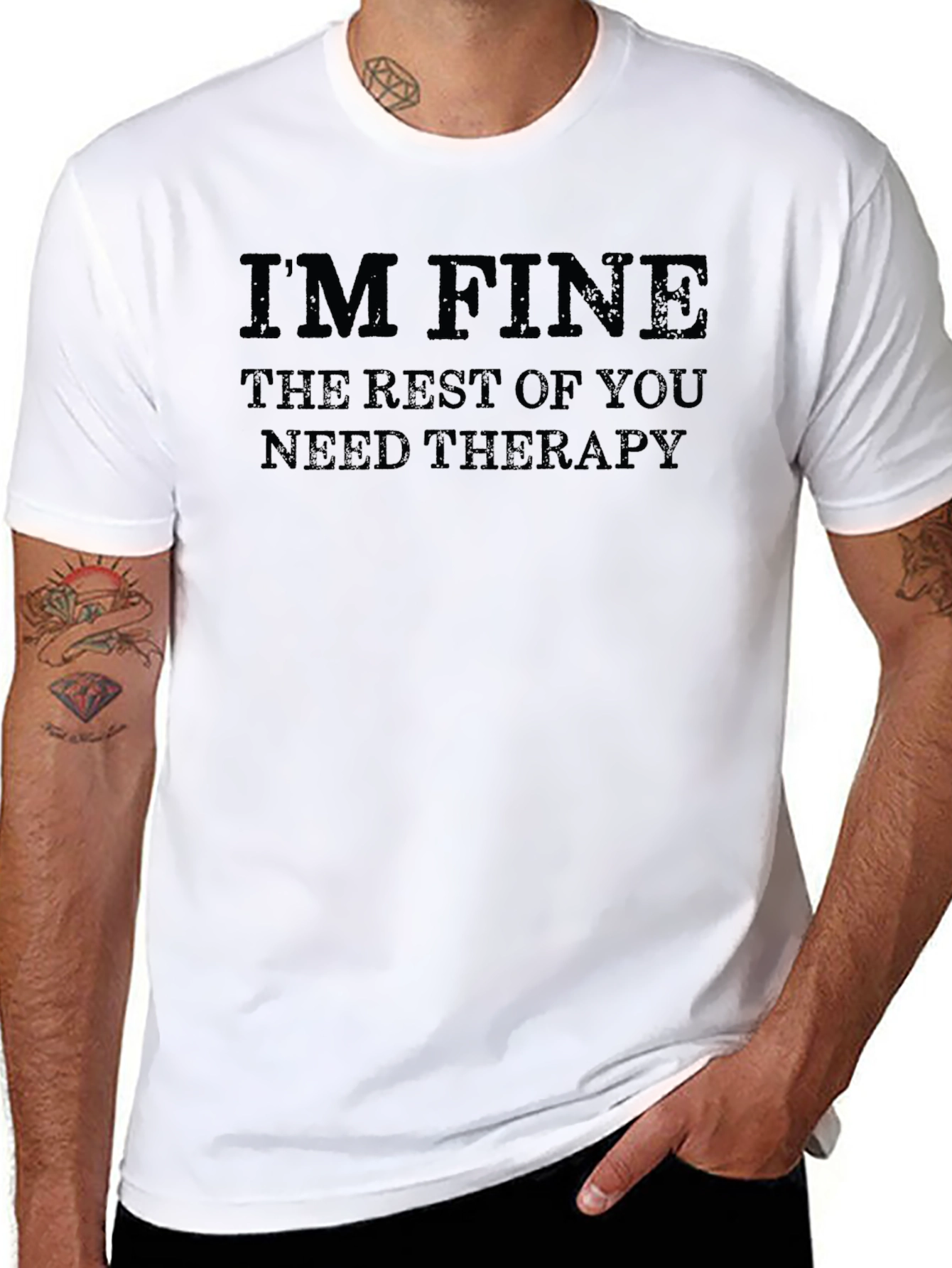 Im Fine Therapy T-Shirt - Unisex Cotton Tee