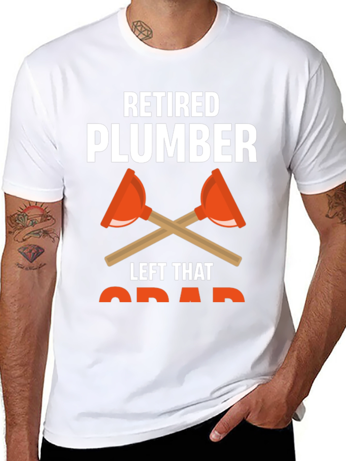 Retired Plumber T-Shirt Funny Retirement Gift