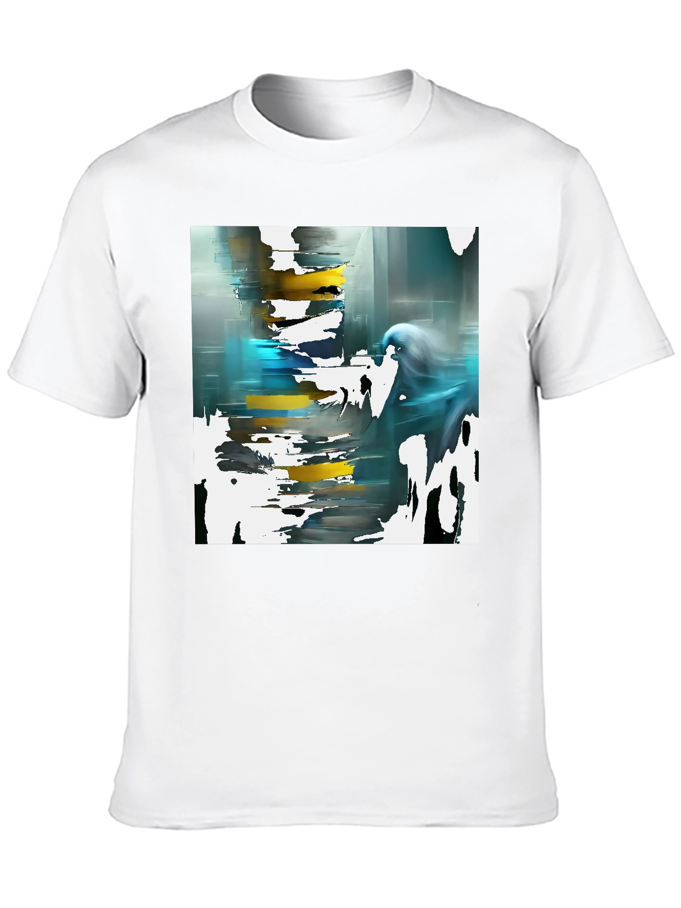 Abstract Art Black T-Shirt - Modern Style