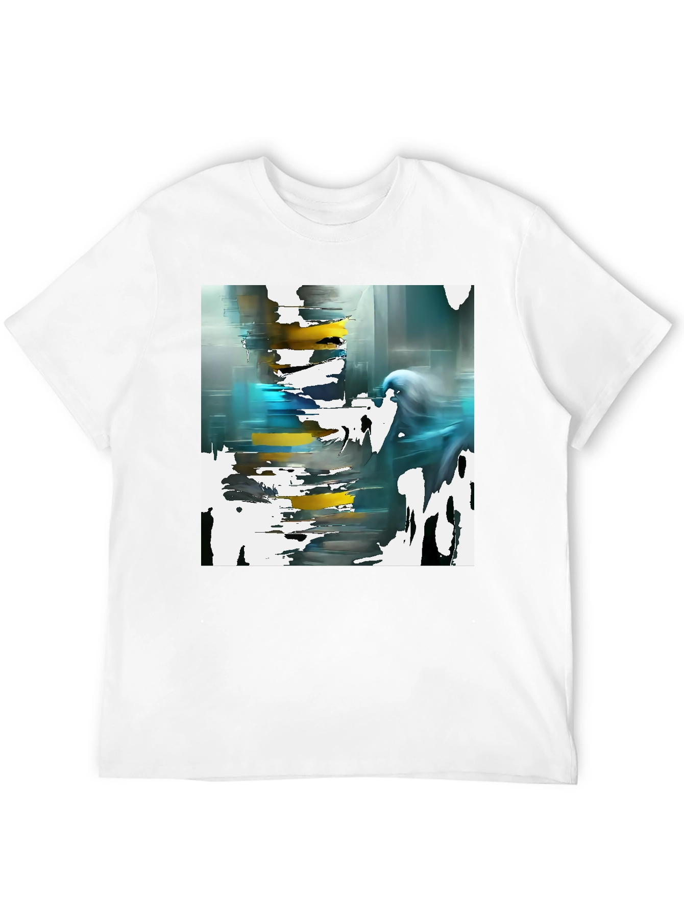 Abstract Art Black T-Shirt - Modern Style