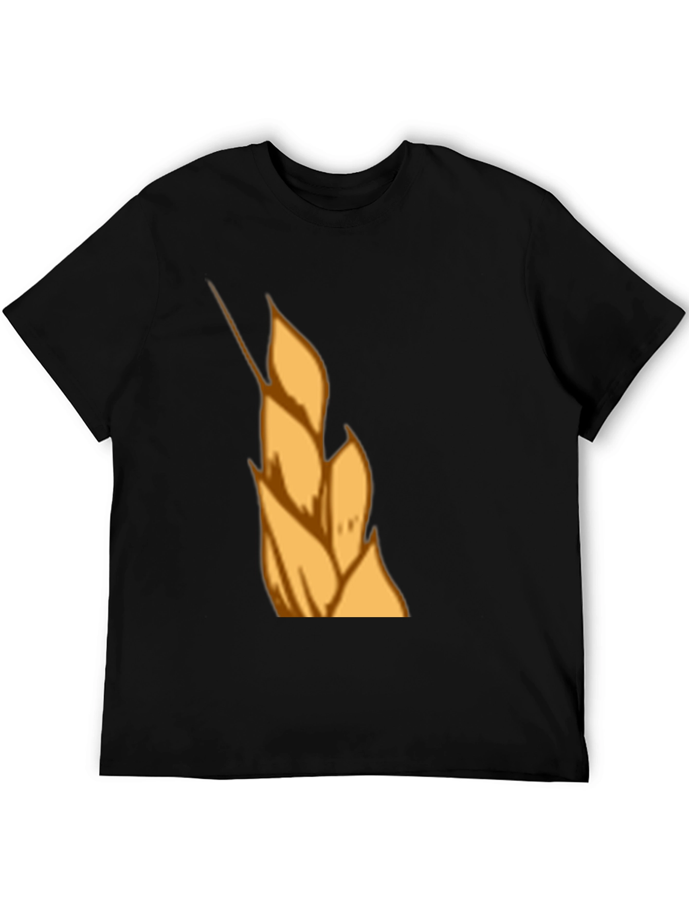 Wheat Graphic Tee - Black Cotton T-Shirt