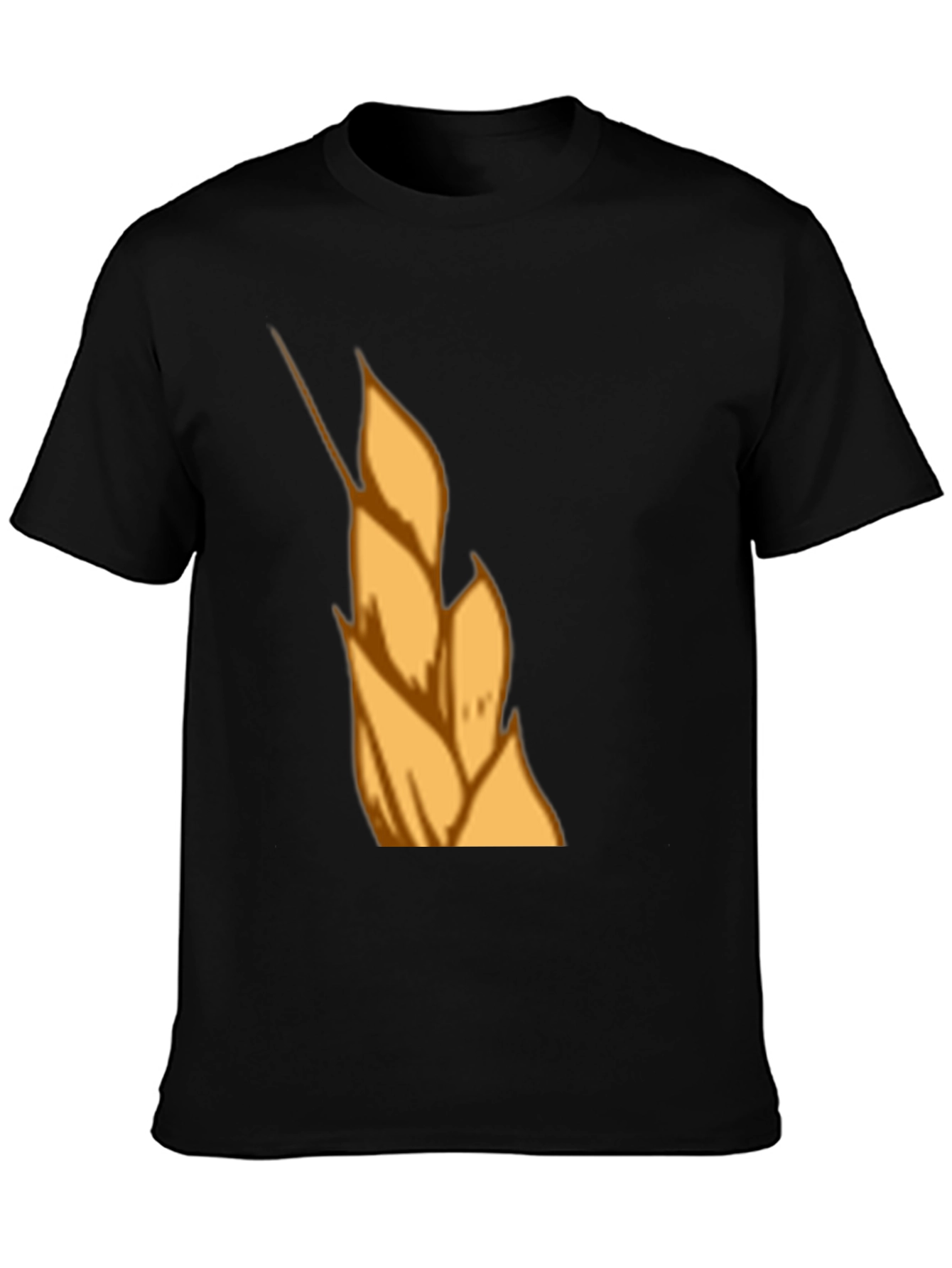 Wheat Graphic Tee - Black Cotton T-Shirt