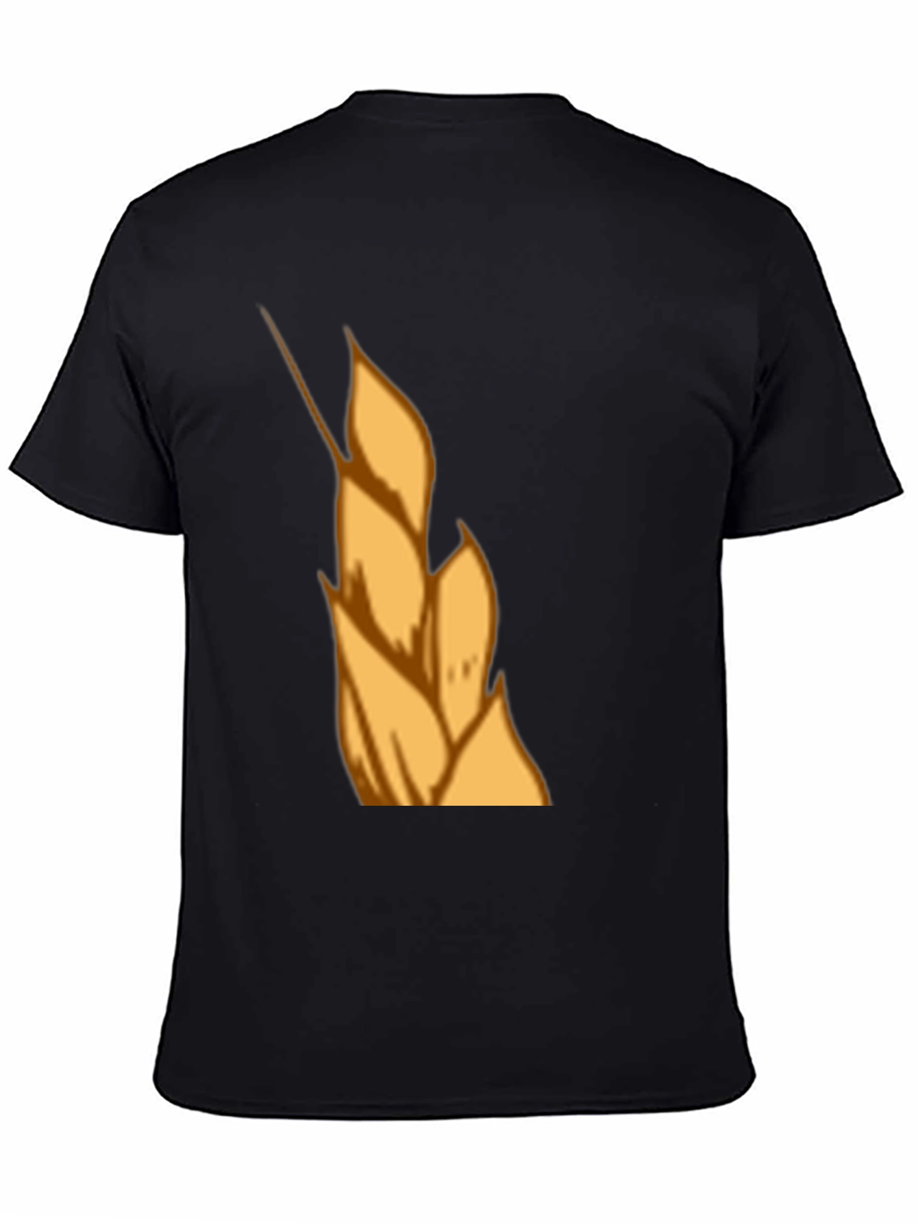 Wheat Graphic Tee - Black Cotton T-Shirt