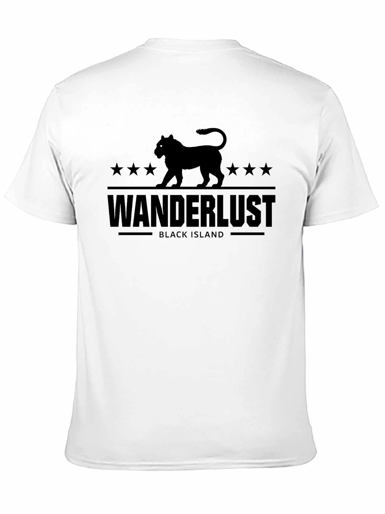 Wanderlust Black Island Graphic Tee