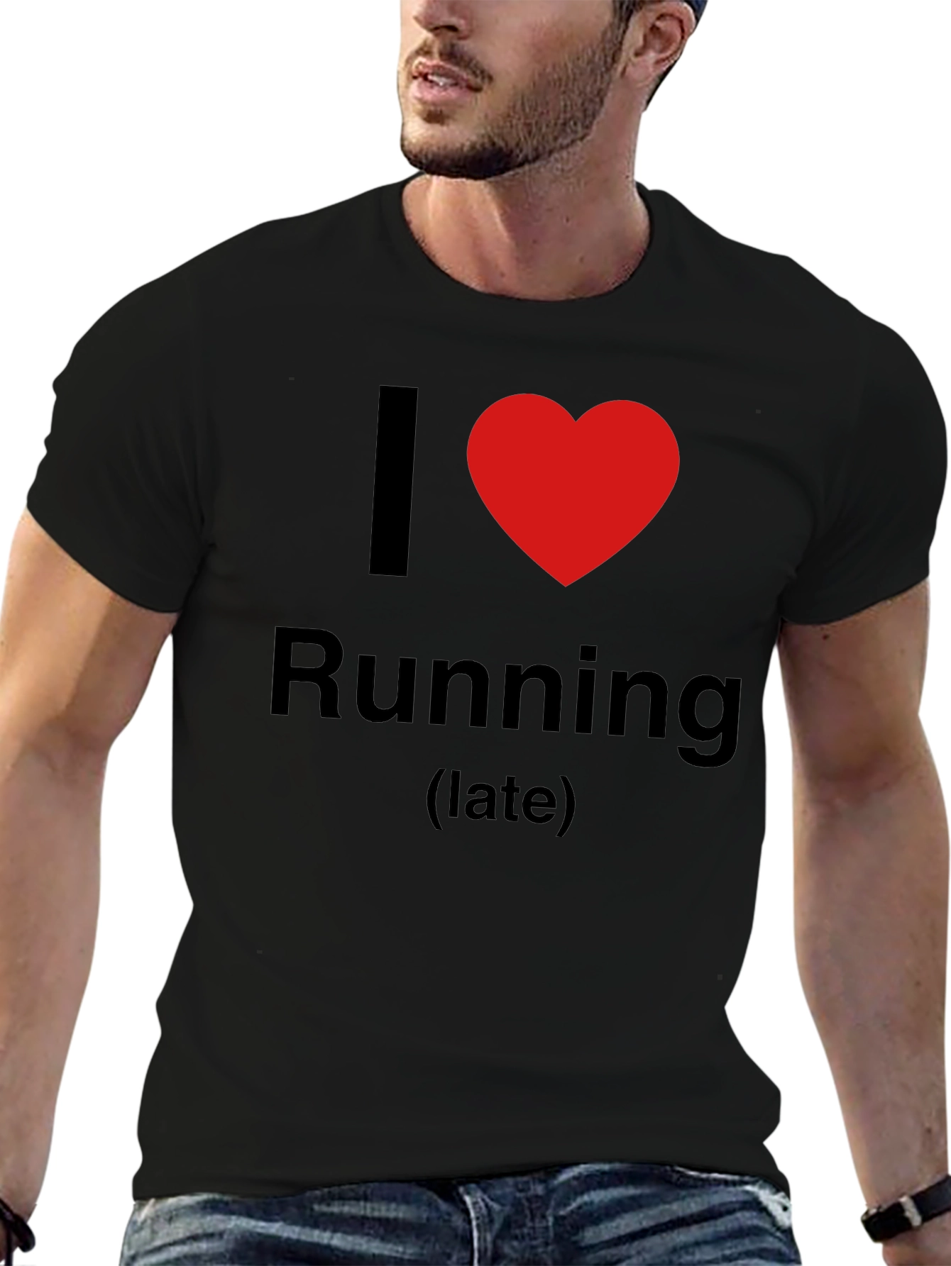 I Love Running (late) Graphic T-Shirt
