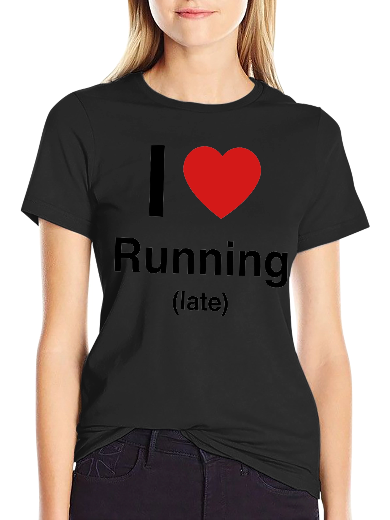 I Love Running (late) Graphic T-Shirt