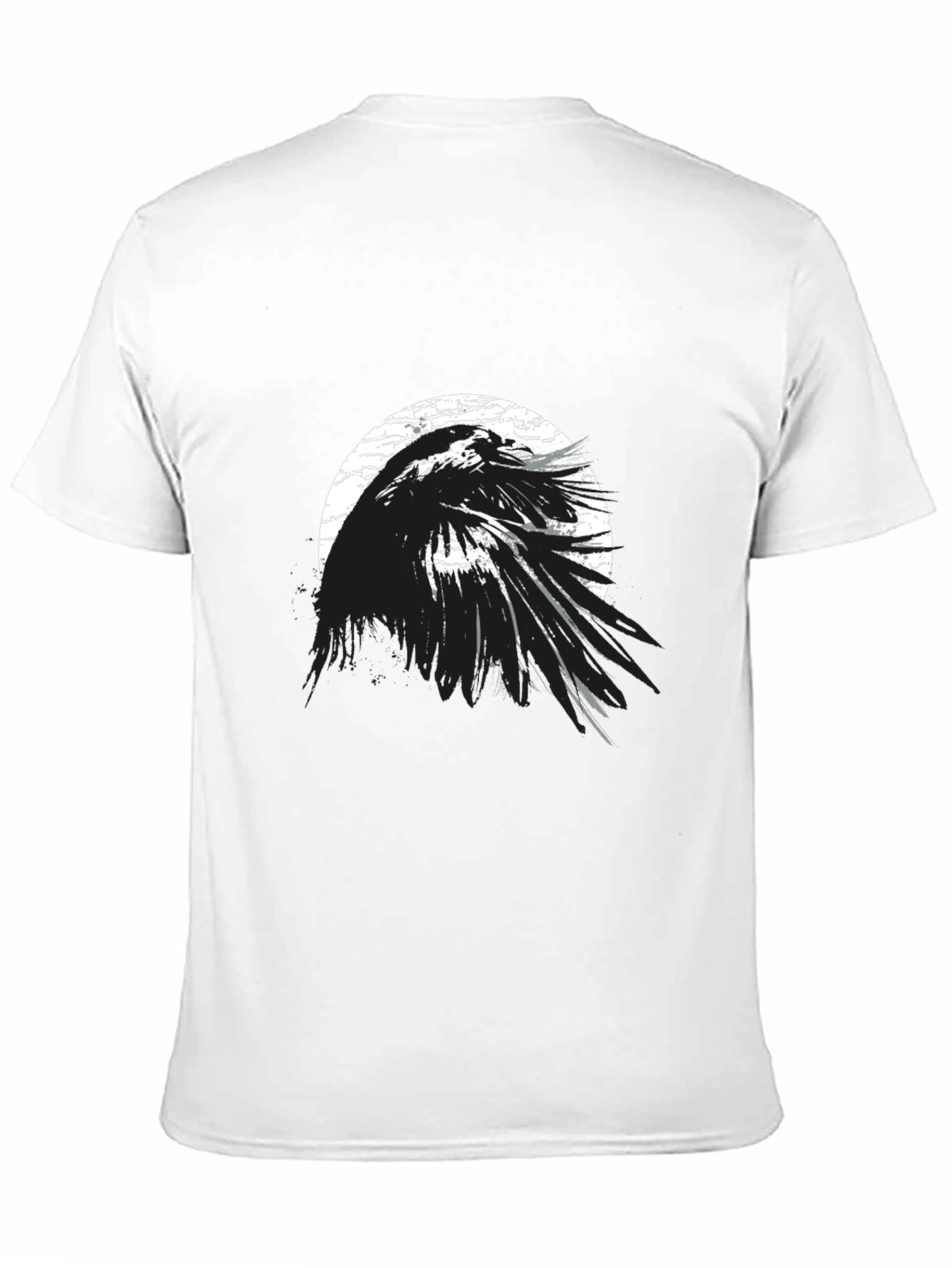Raven Moon Black T-Shirt - Unique Graphic Tee
