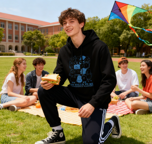 Cute Character Stack 'Express Yourself' Hoodie