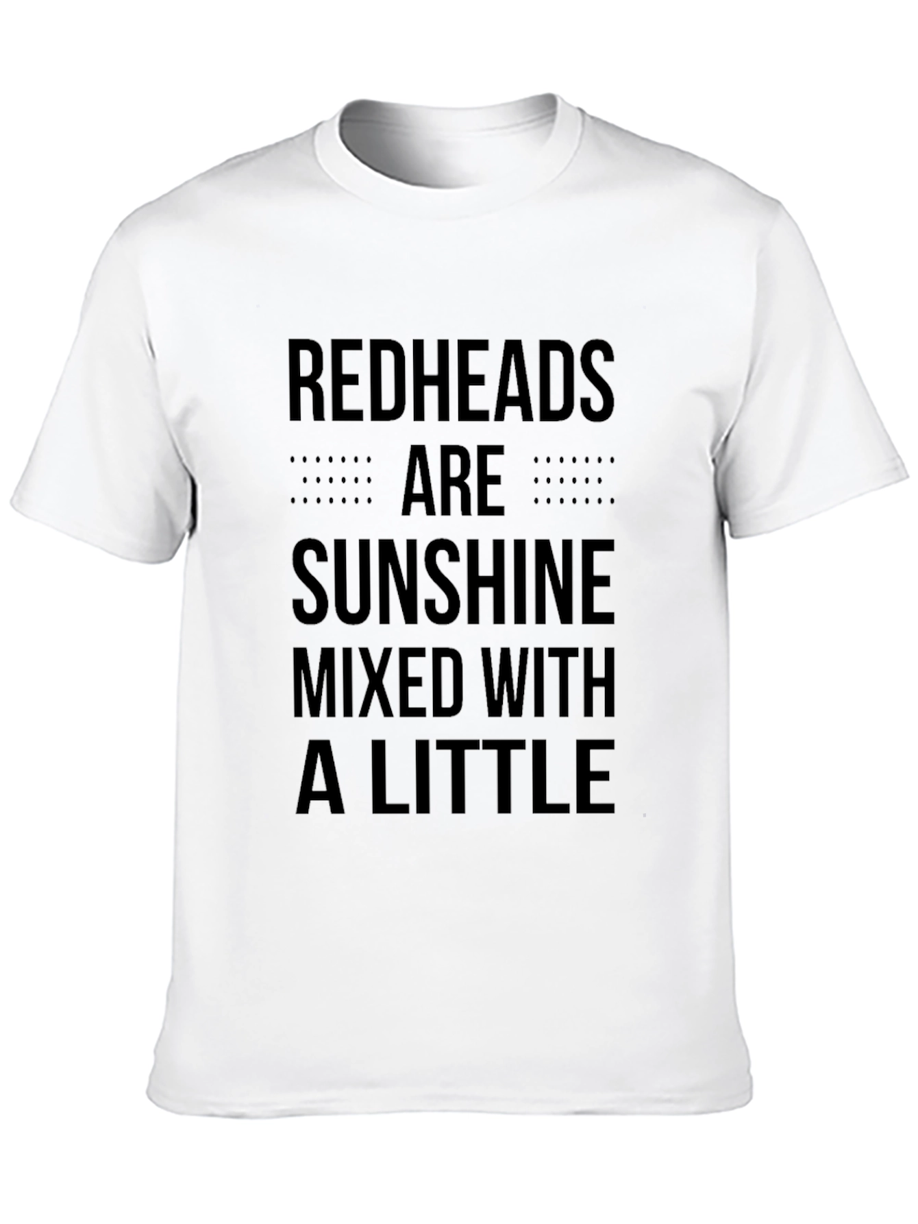 Redheads Are Sunshine Graphic Tee - Black