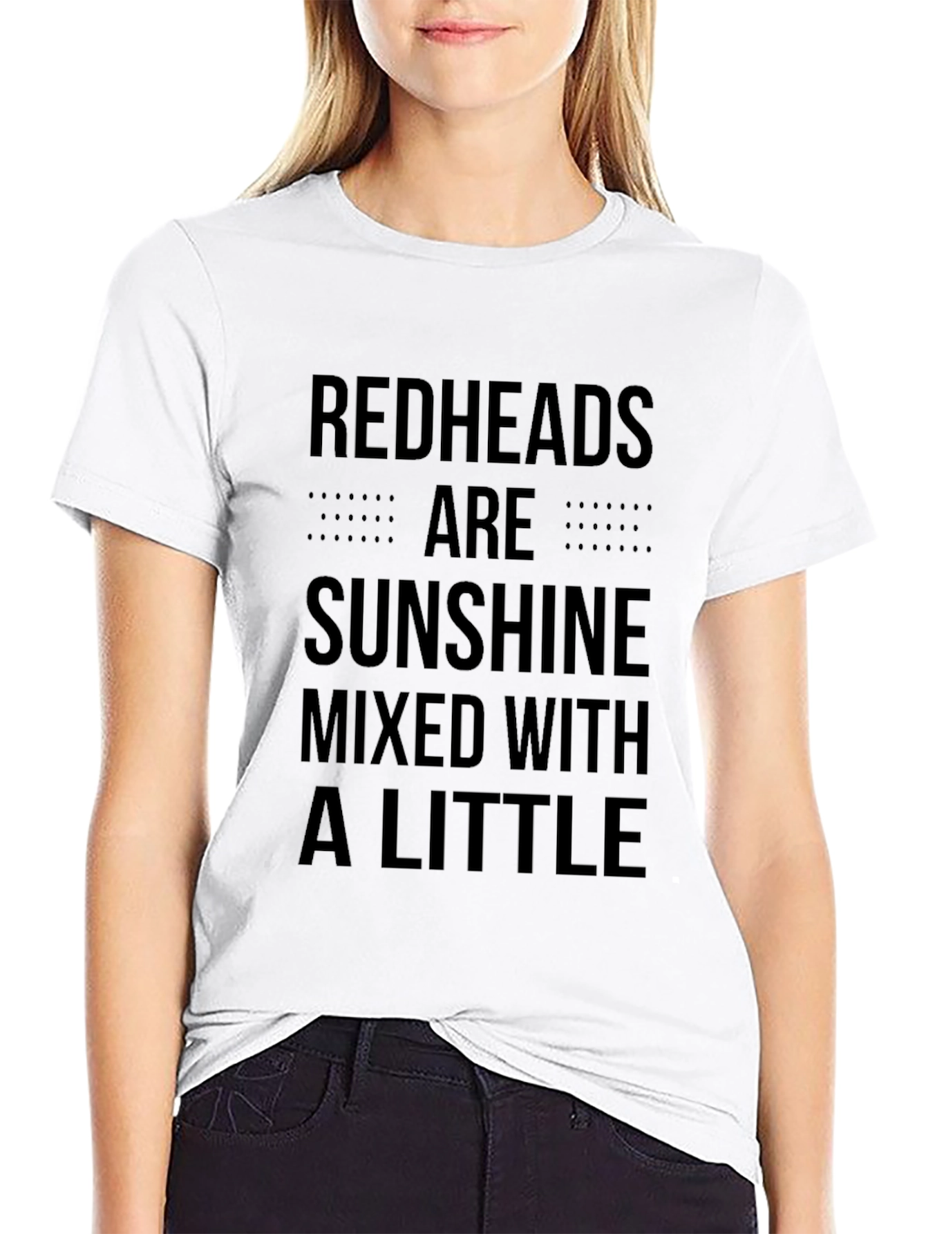 Redheads Are Sunshine Graphic Tee - Black