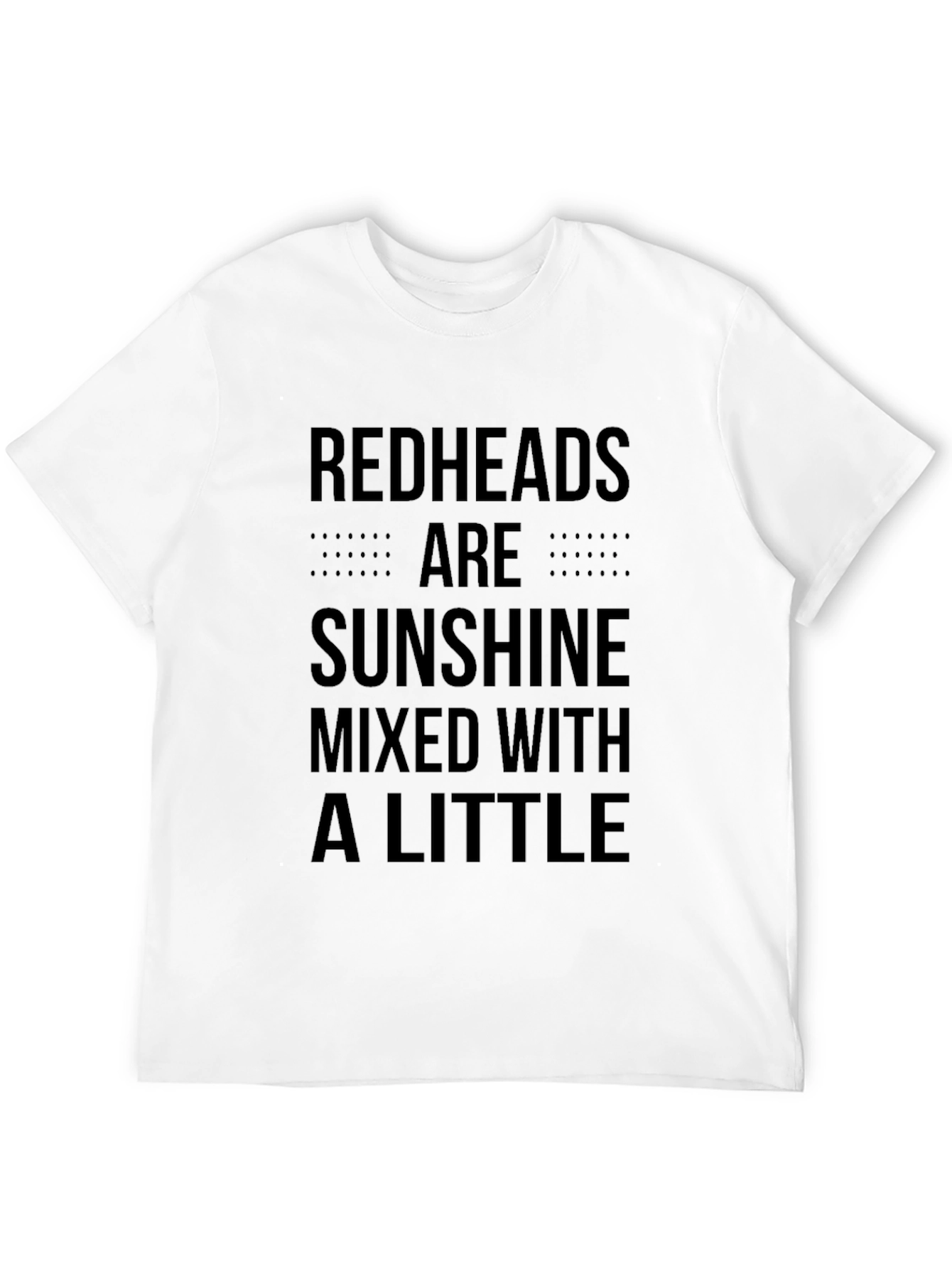 Redheads Are Sunshine Graphic Tee - Black