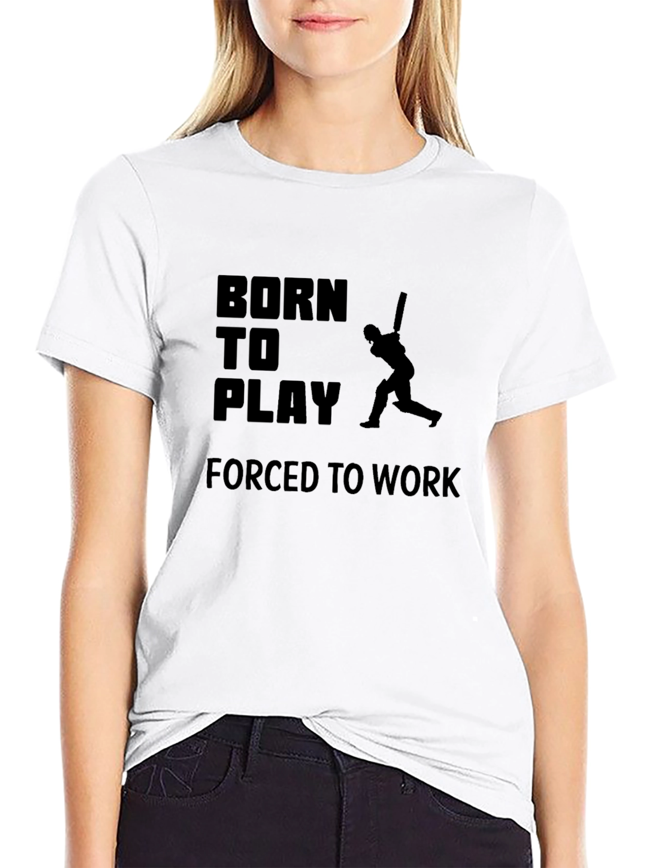 Born to Play Cricket Graphic T-Shirt